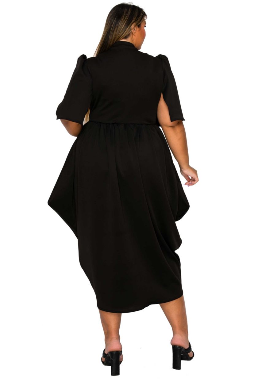 Plus Size Aesira Tulip Hem Pocket Dress