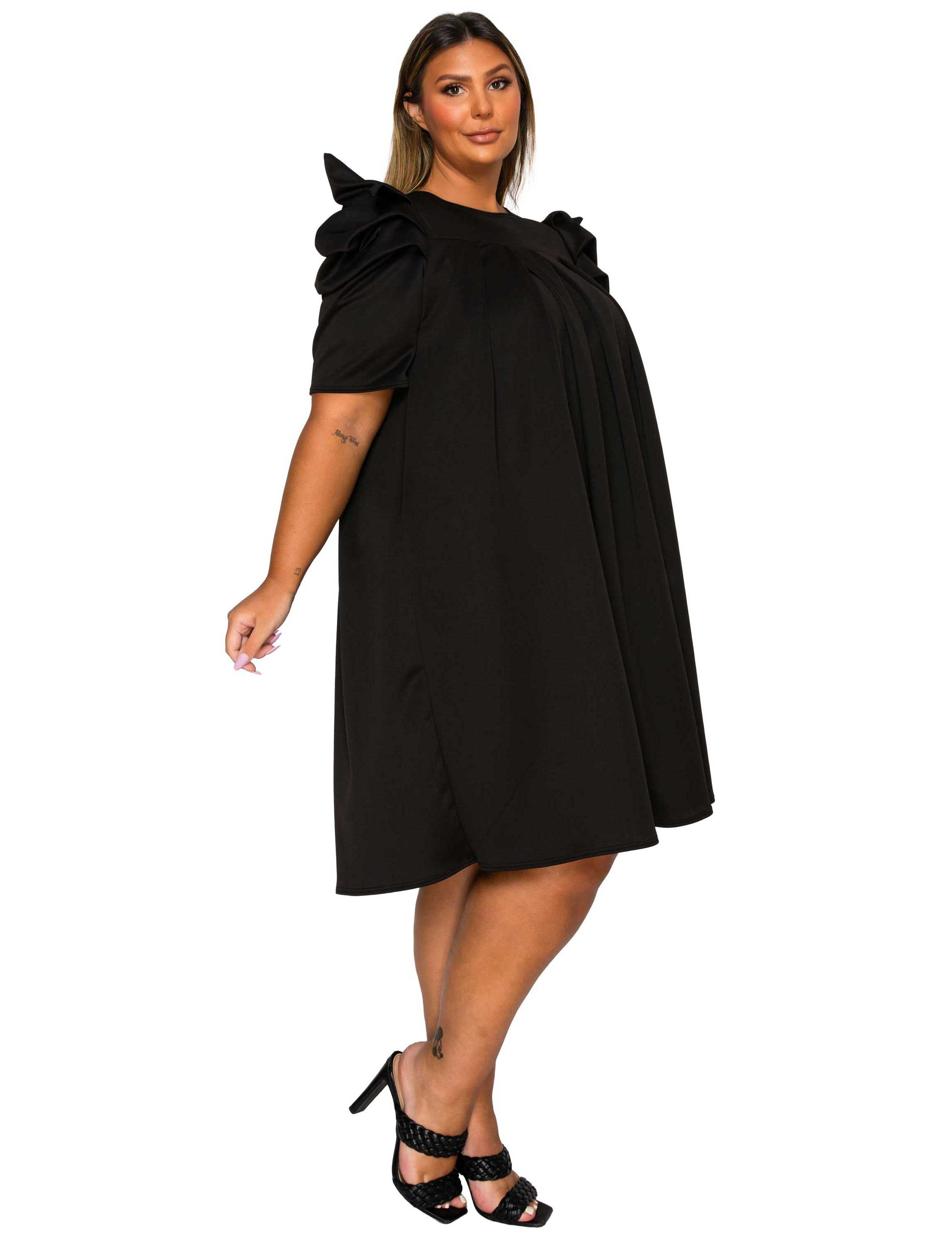 Plus Size Zaya Pleated Swing Dress