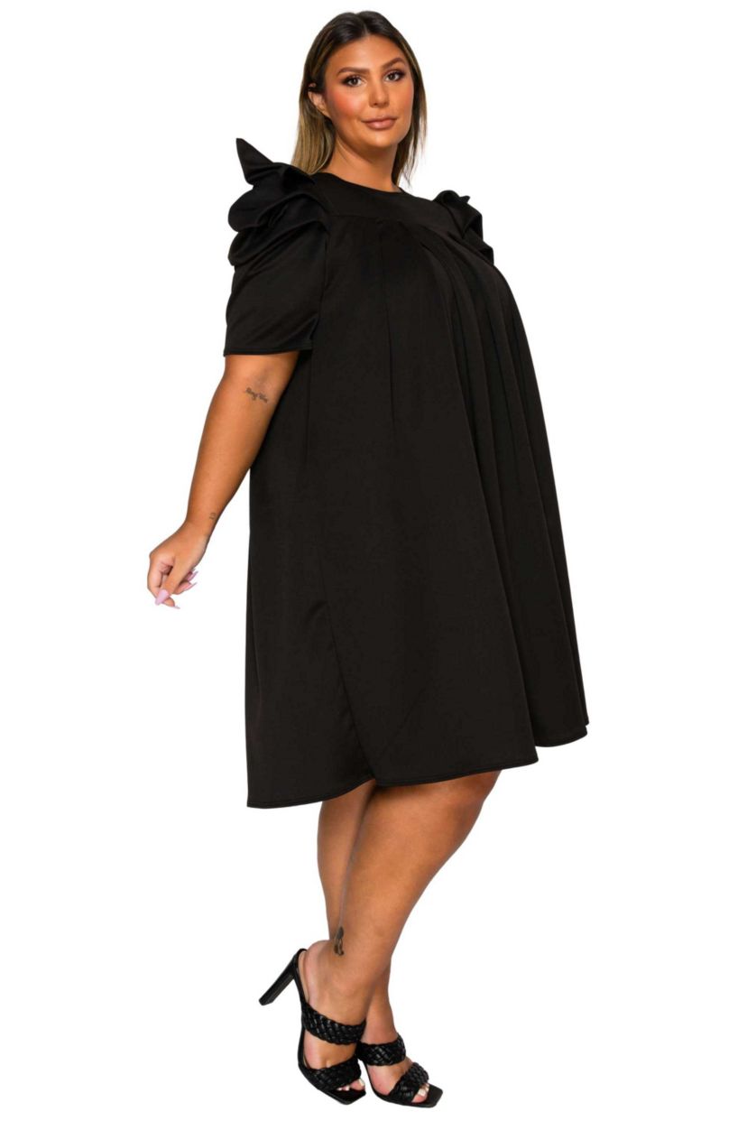 Plus Size Zaya Pleated Swing Dress