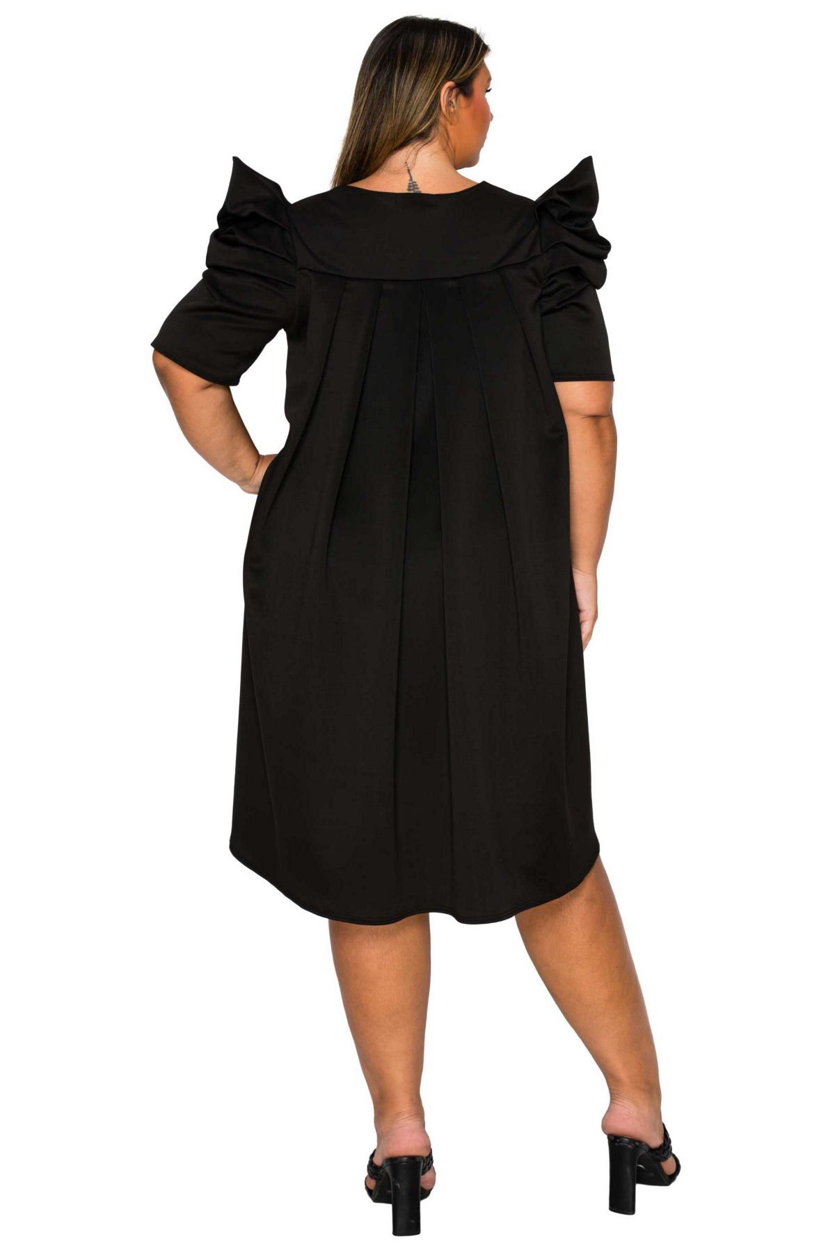 Plus Size Zaya Pleated Swing Dress