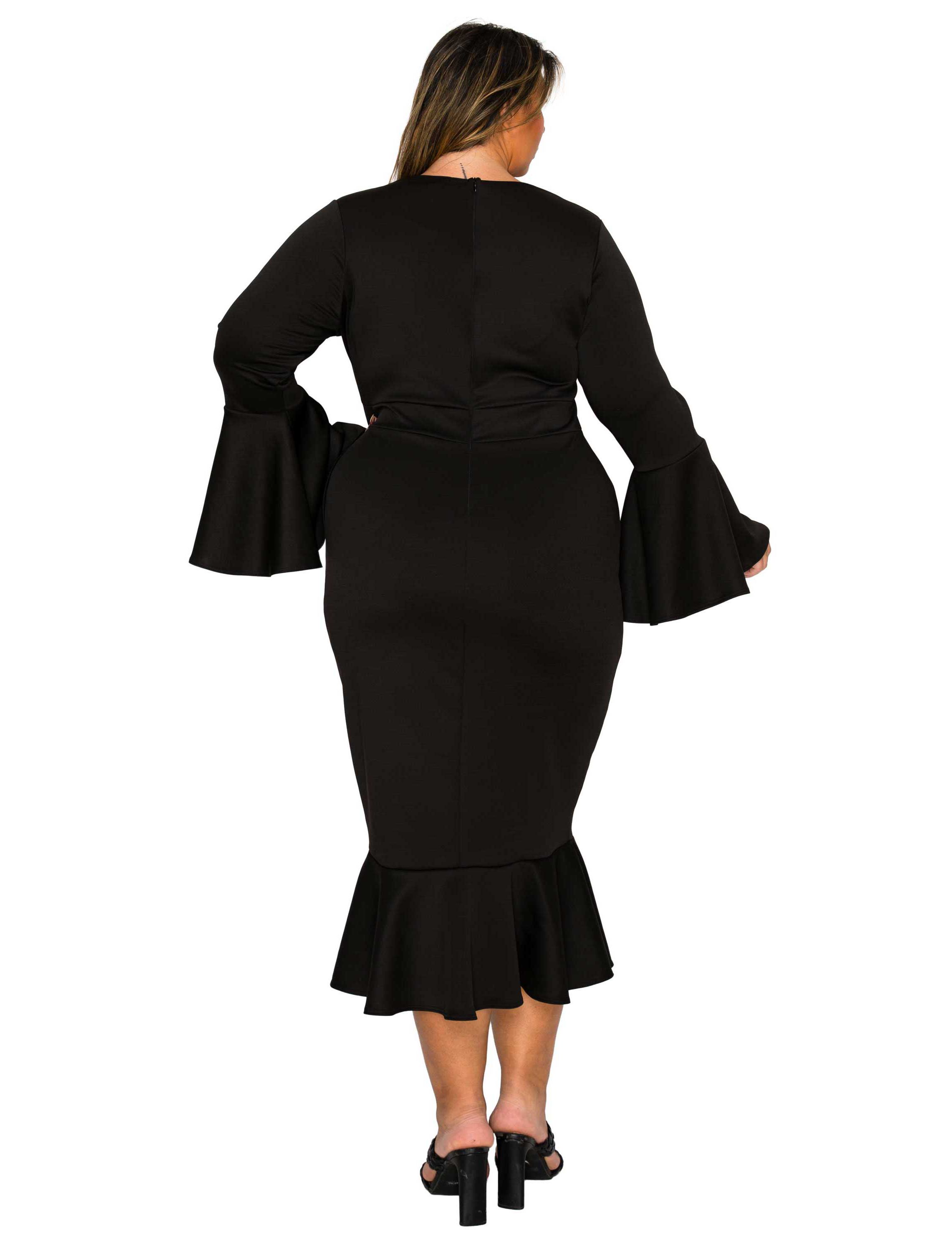 Plus Size Sabrina Mermaid Hem Dress