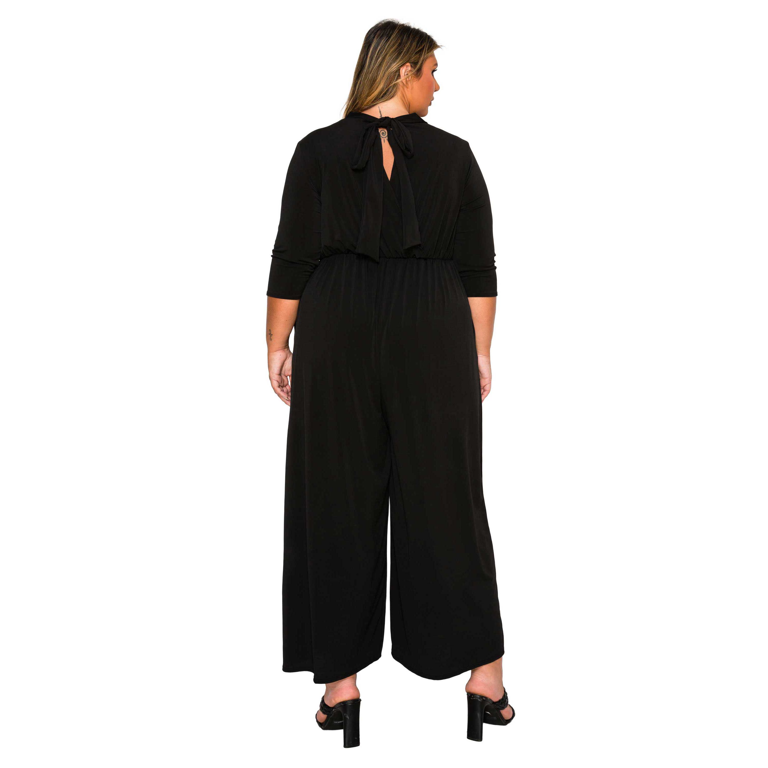 Plus Size Summer Wide Leg Pocket Jumpsuit