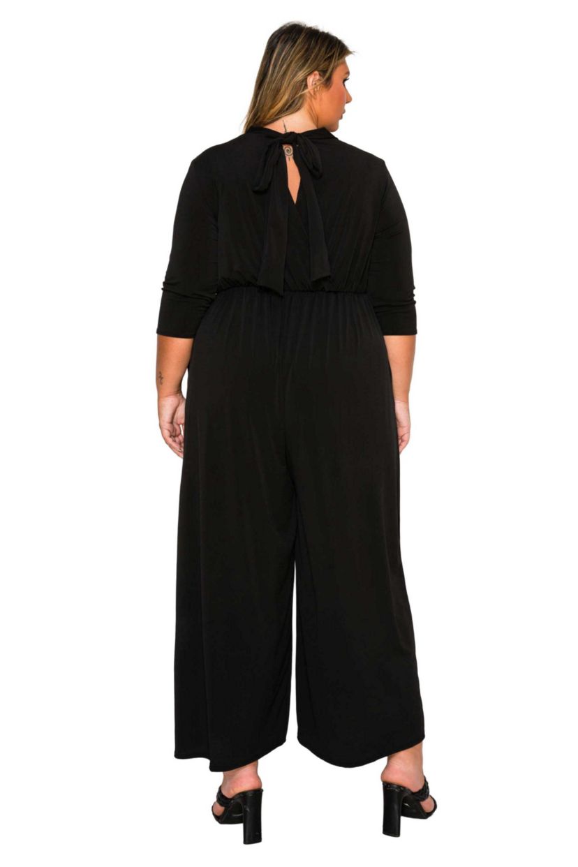 Plus Size Summer Wide Leg Pocket Jumpsuit