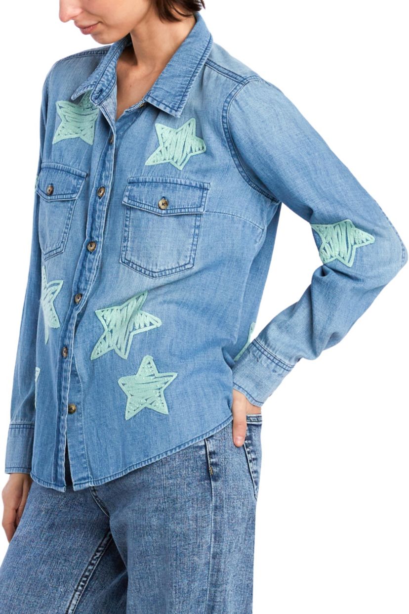Big Embroidered Stars Shirt