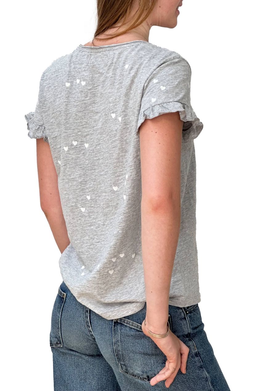 Heart Cluster Emb Tee