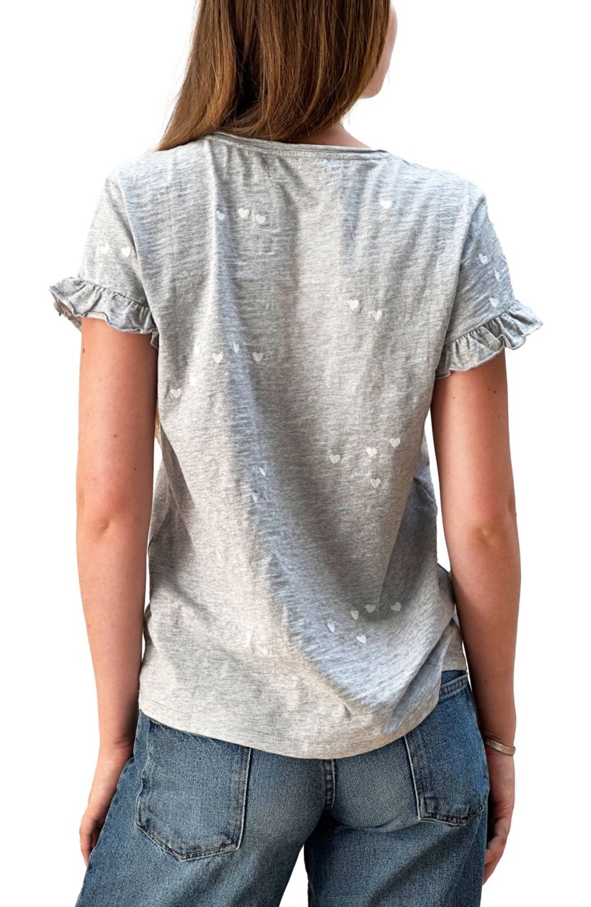 Heart Cluster Emb Tee