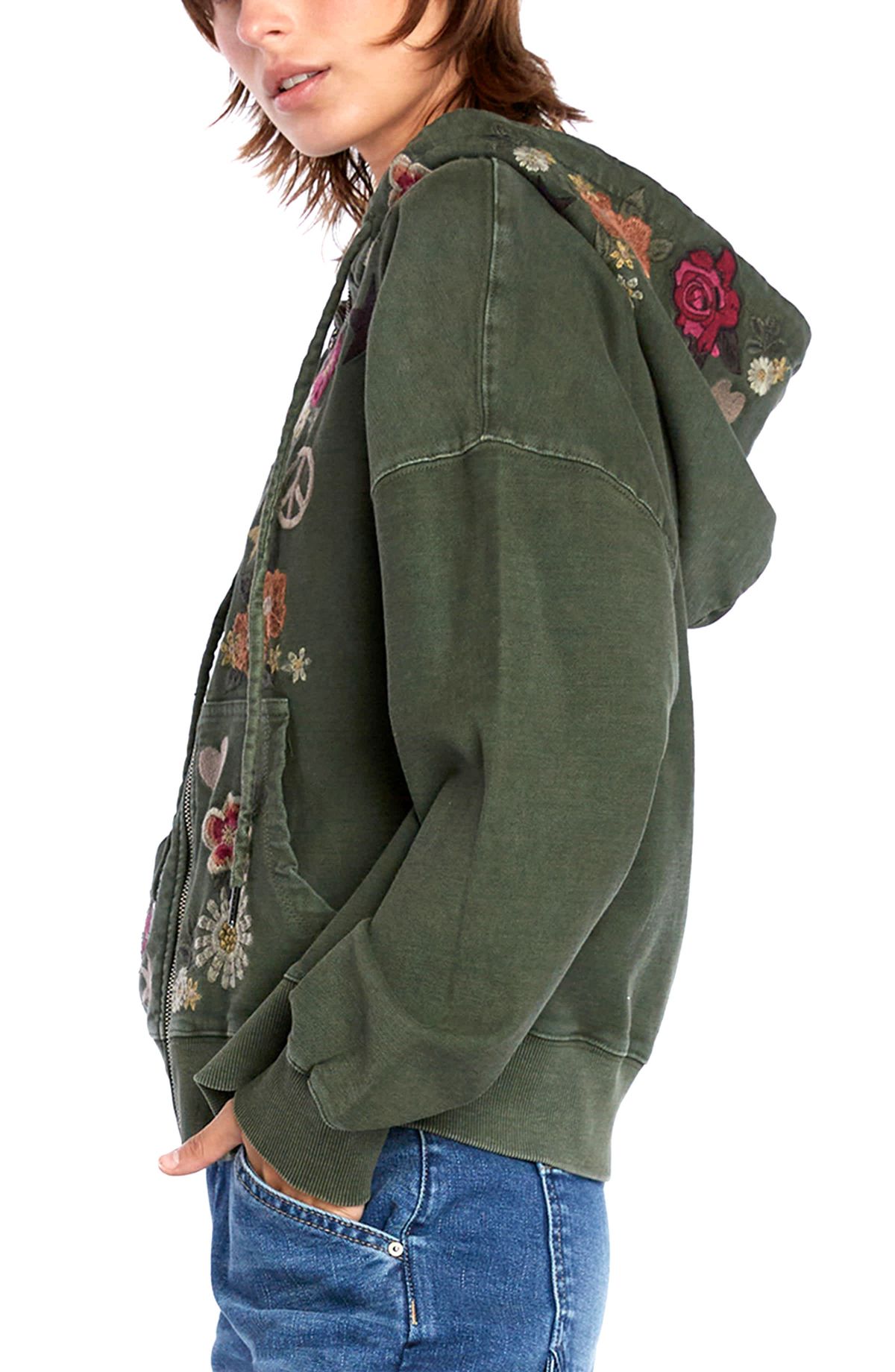 Camp Happy Green Hoodie