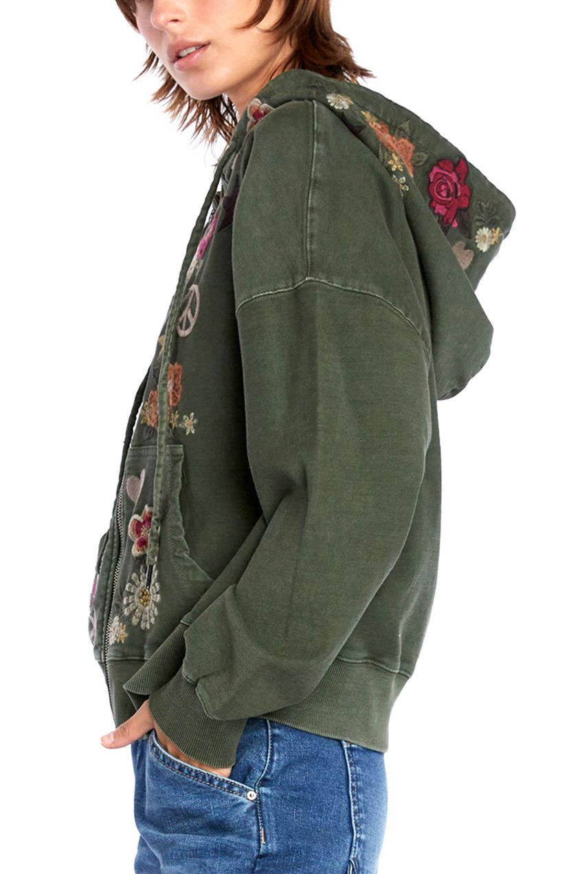 Camp Happy Green Hoodie