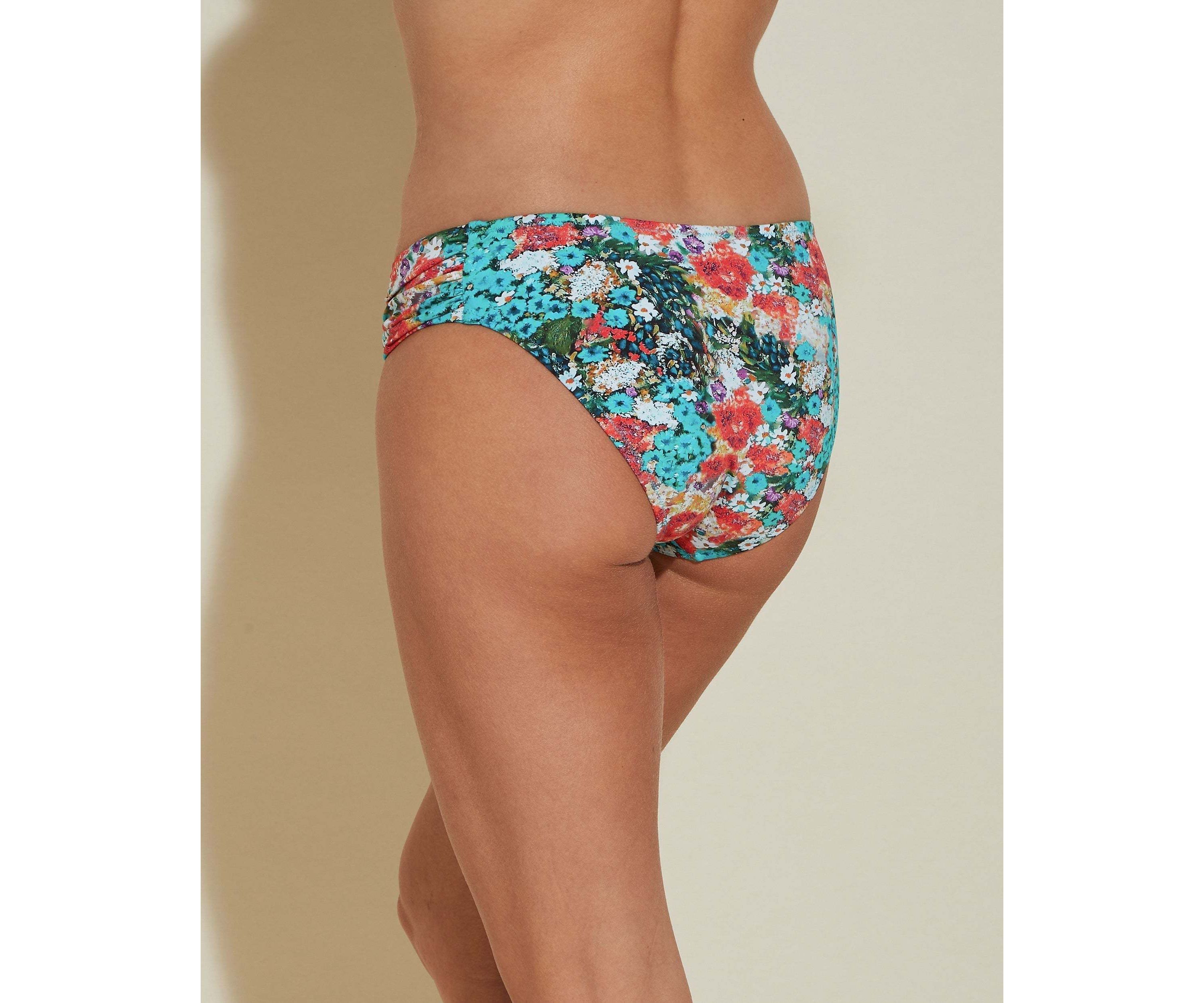 Shirred Side Bikini Bottom