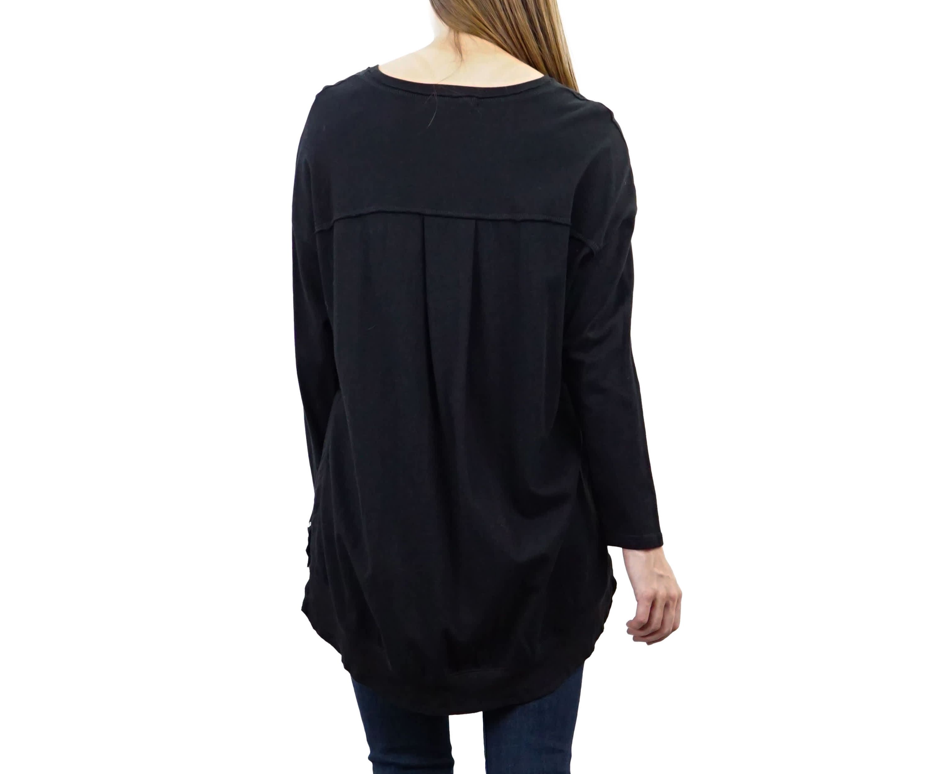 Heavy Cotton Jersey Side Snap Button Pullover