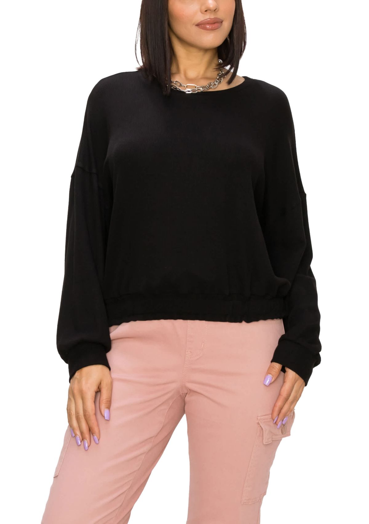 Baby Thermal Elastic Band Dolman Long Sleeve