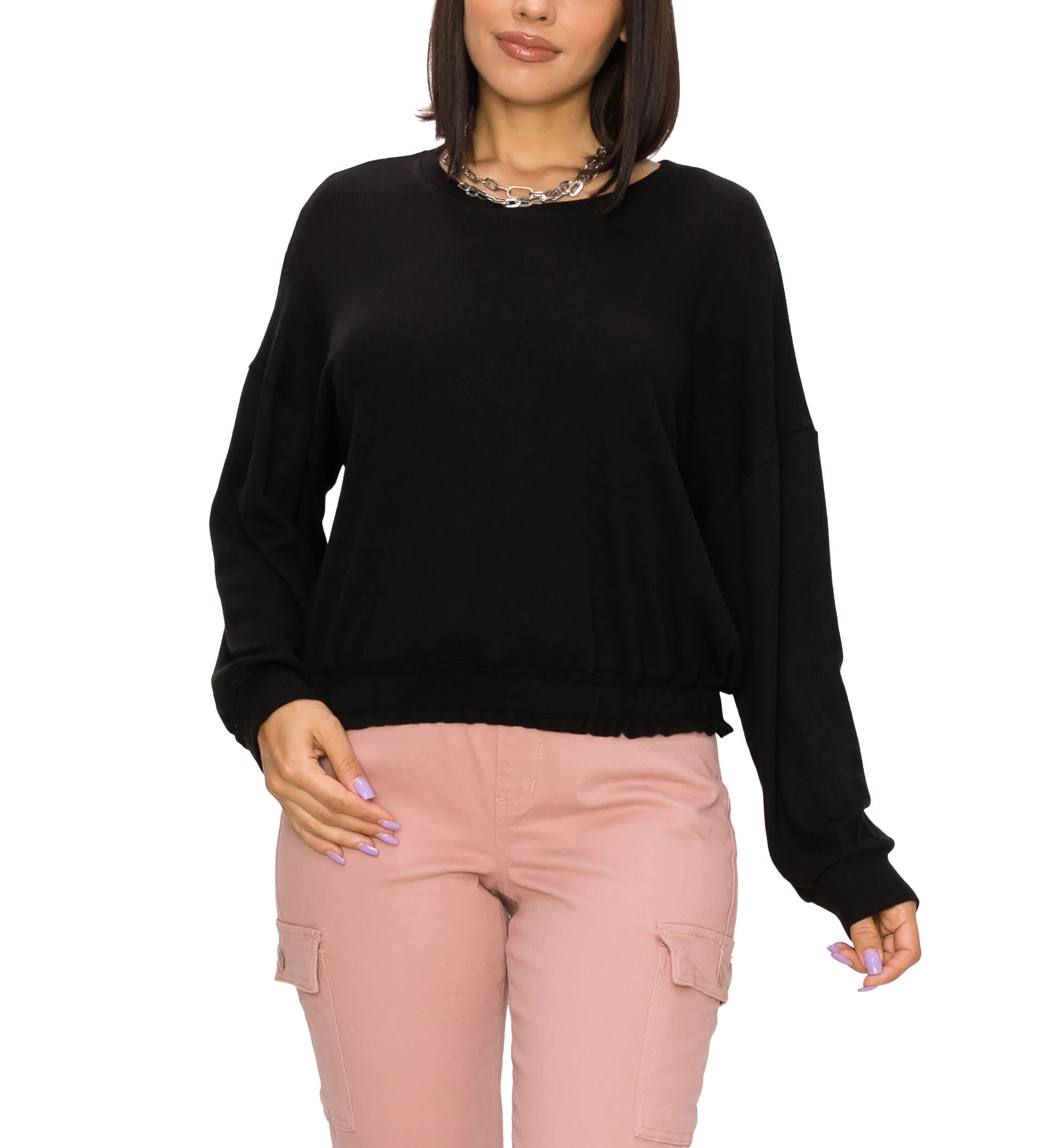 Baby Thermal Elastic Band Dolman Long Sleeve