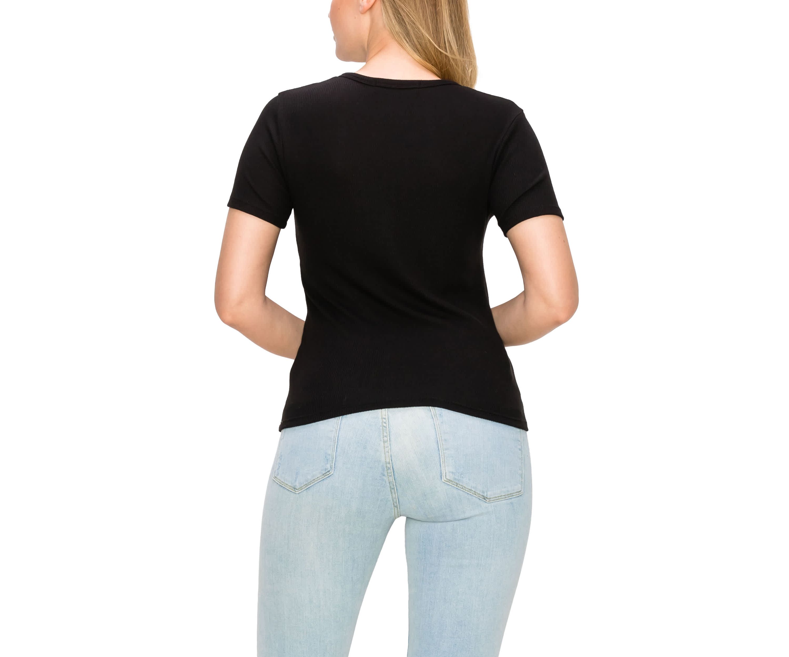 Baby Thermal Short Sleeve V Neck Henley