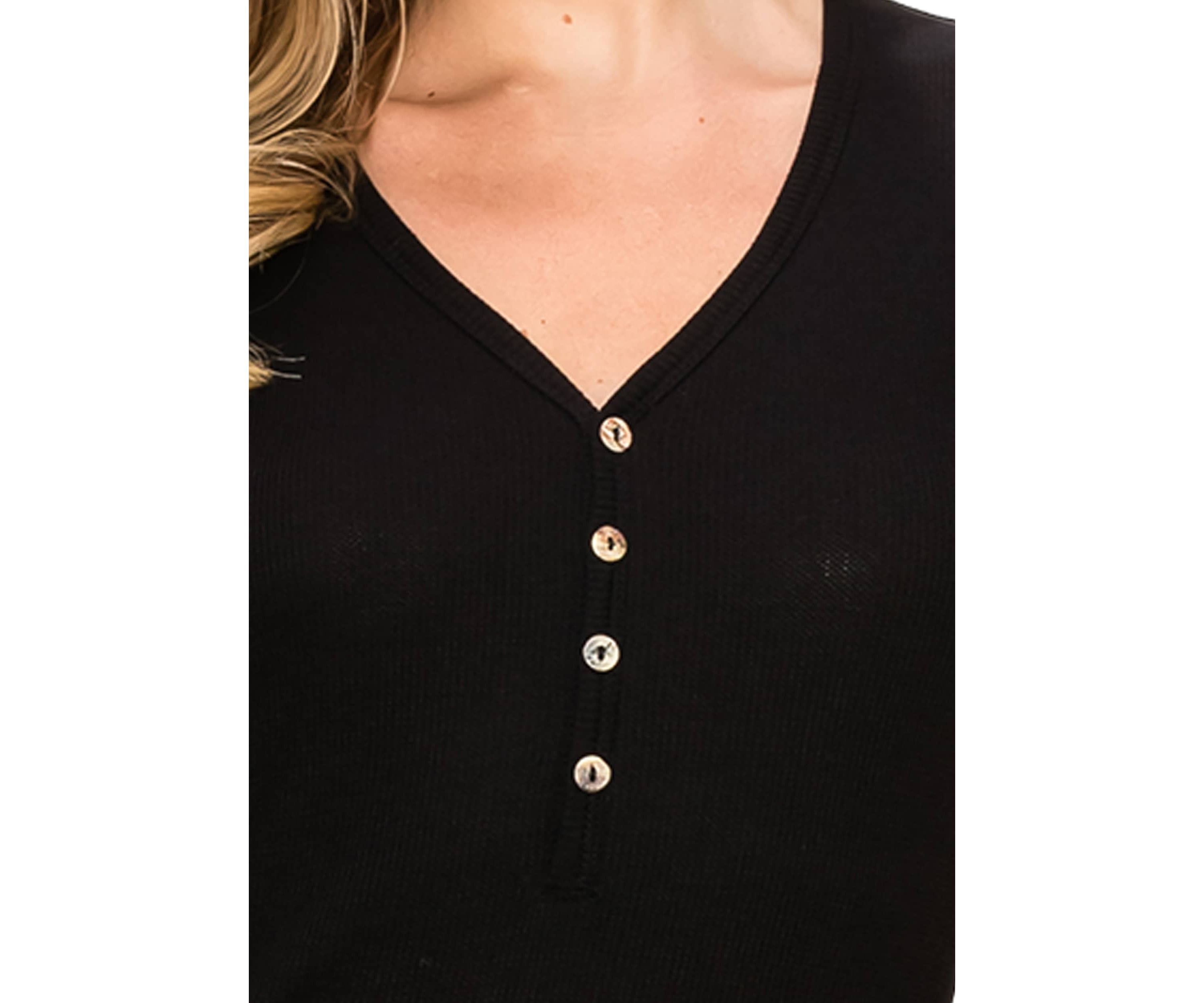 Baby Thermal Short Sleeve V Neck Henley