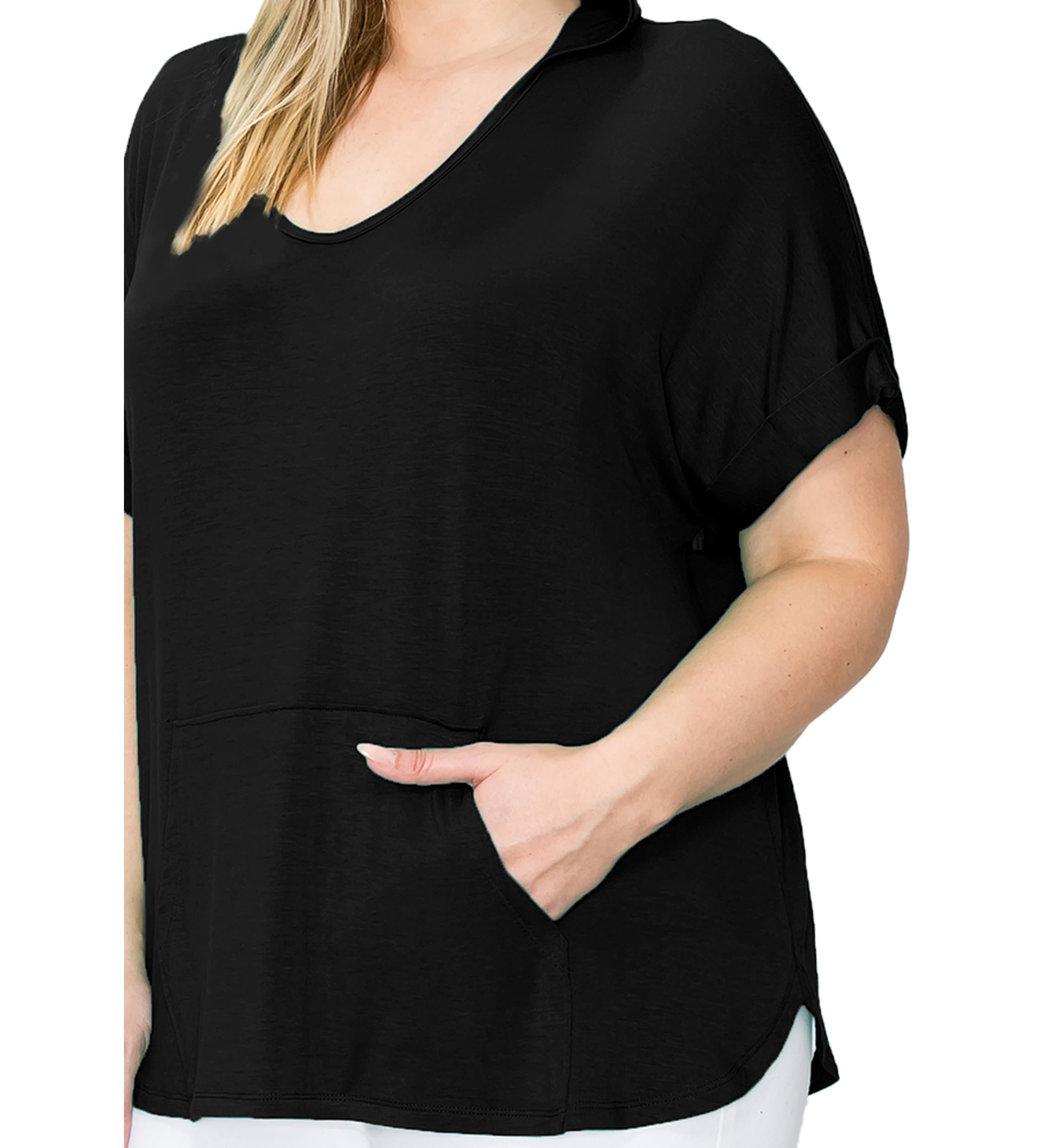 Rayon Span Kangaroo Pocket Hoodie