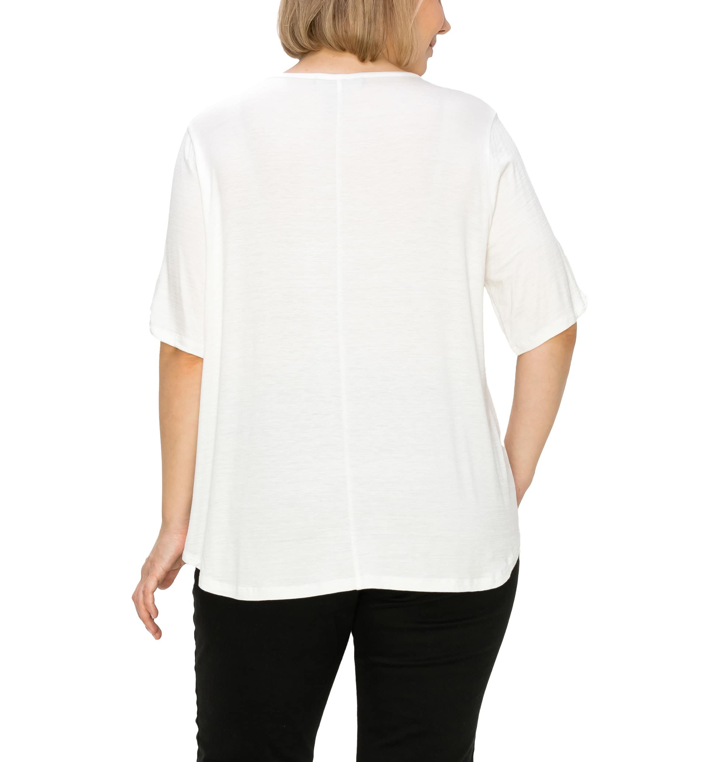 Ice Slub Jersey Rolled Tab Sleeve