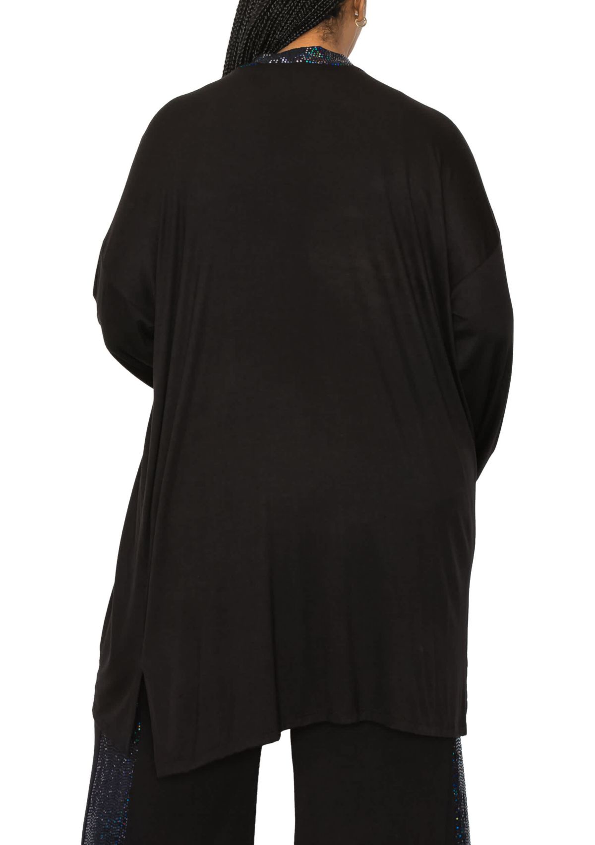 Sequin contrast Cardi