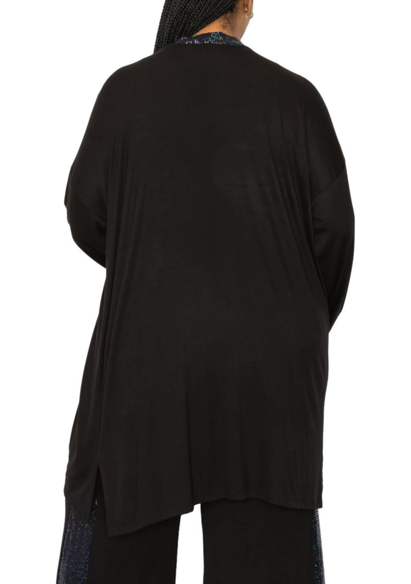 Sequin contrast Cardi