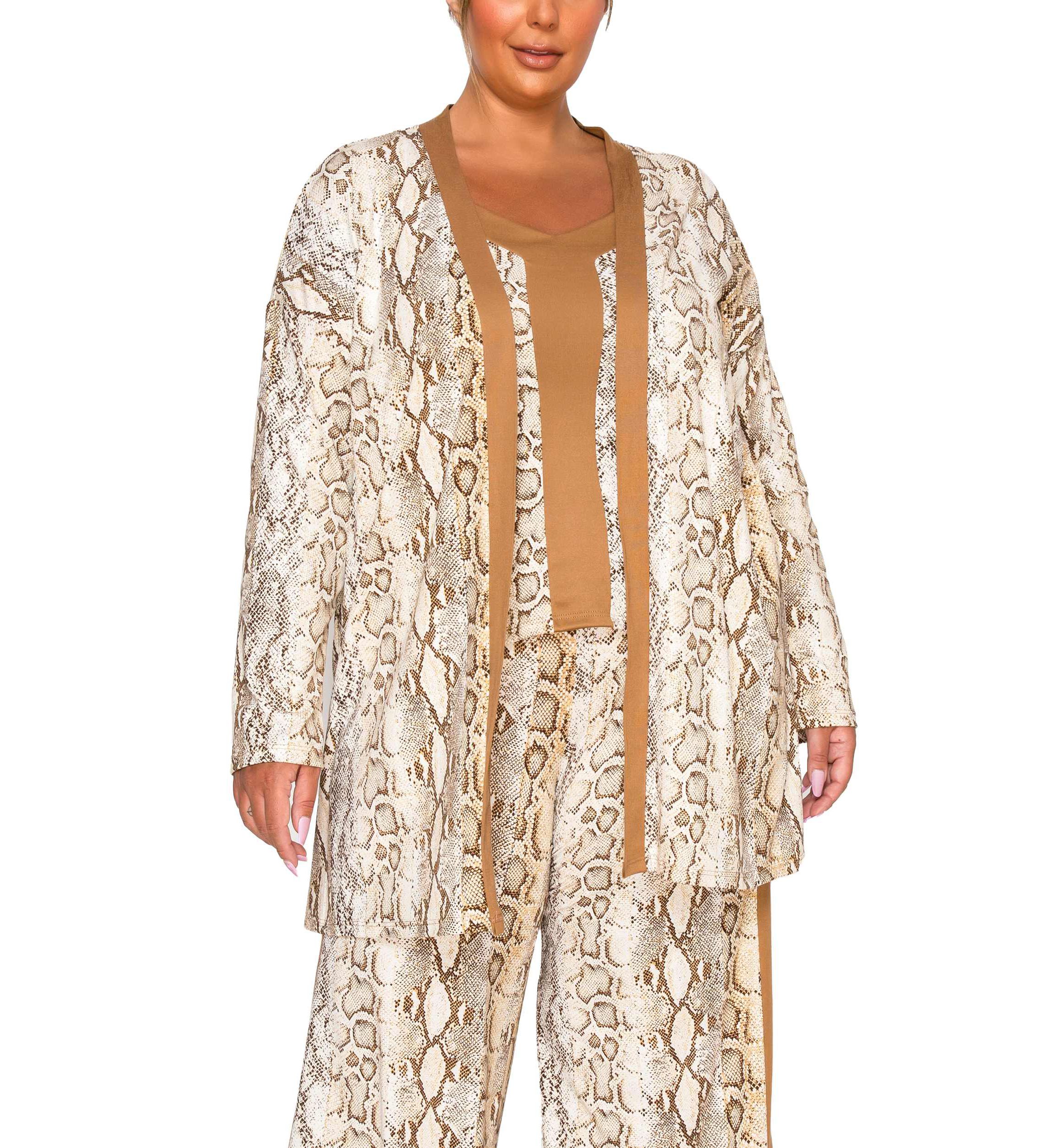 Python Contrast Cardi