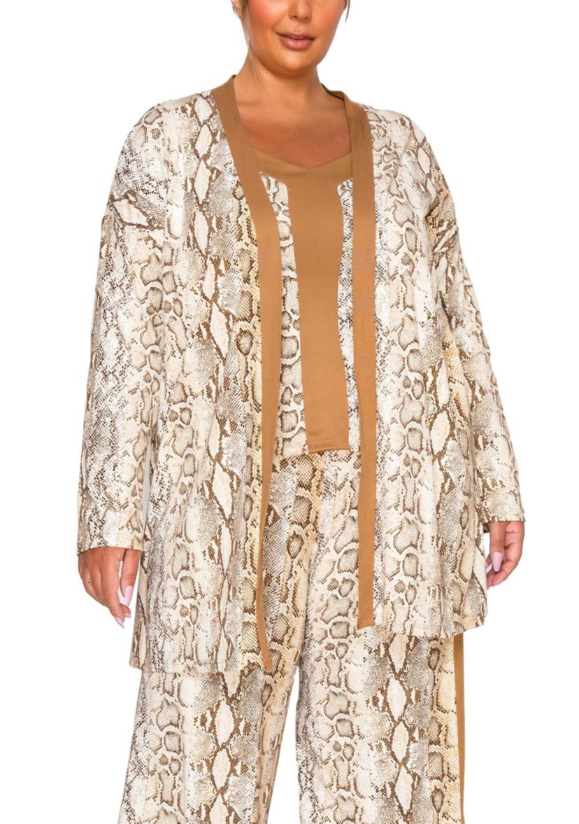 Python Contrast Cardi