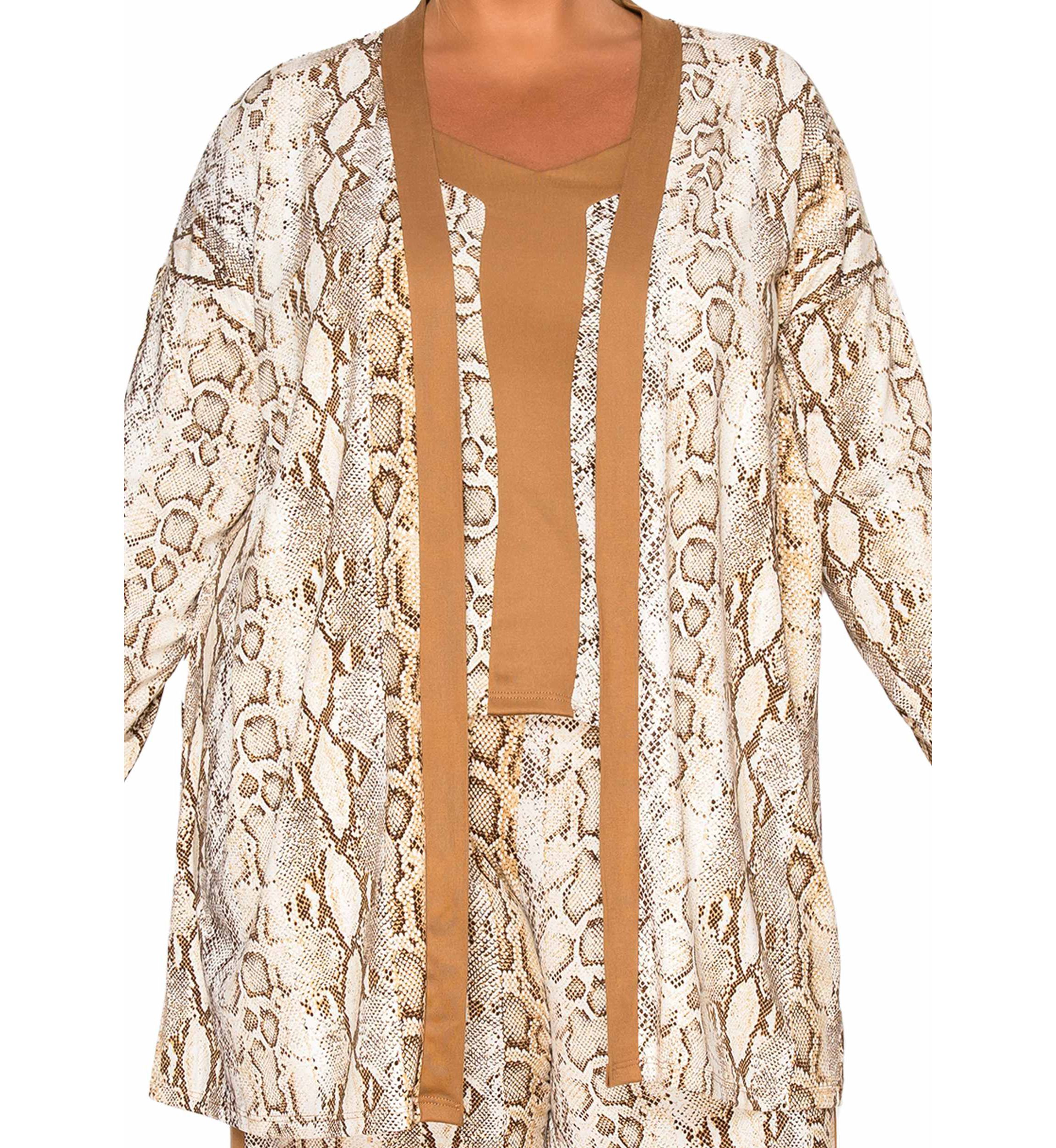 Python Contrast Cardi