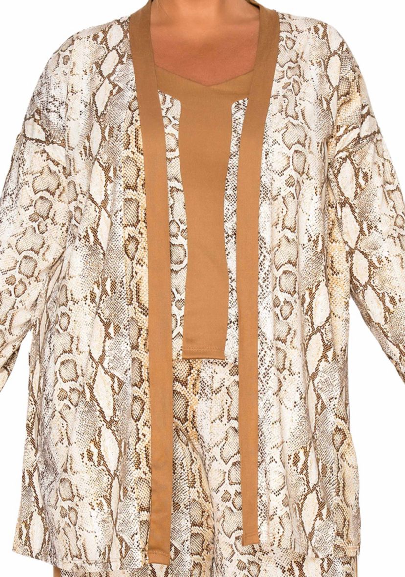 Python Contrast Cardi