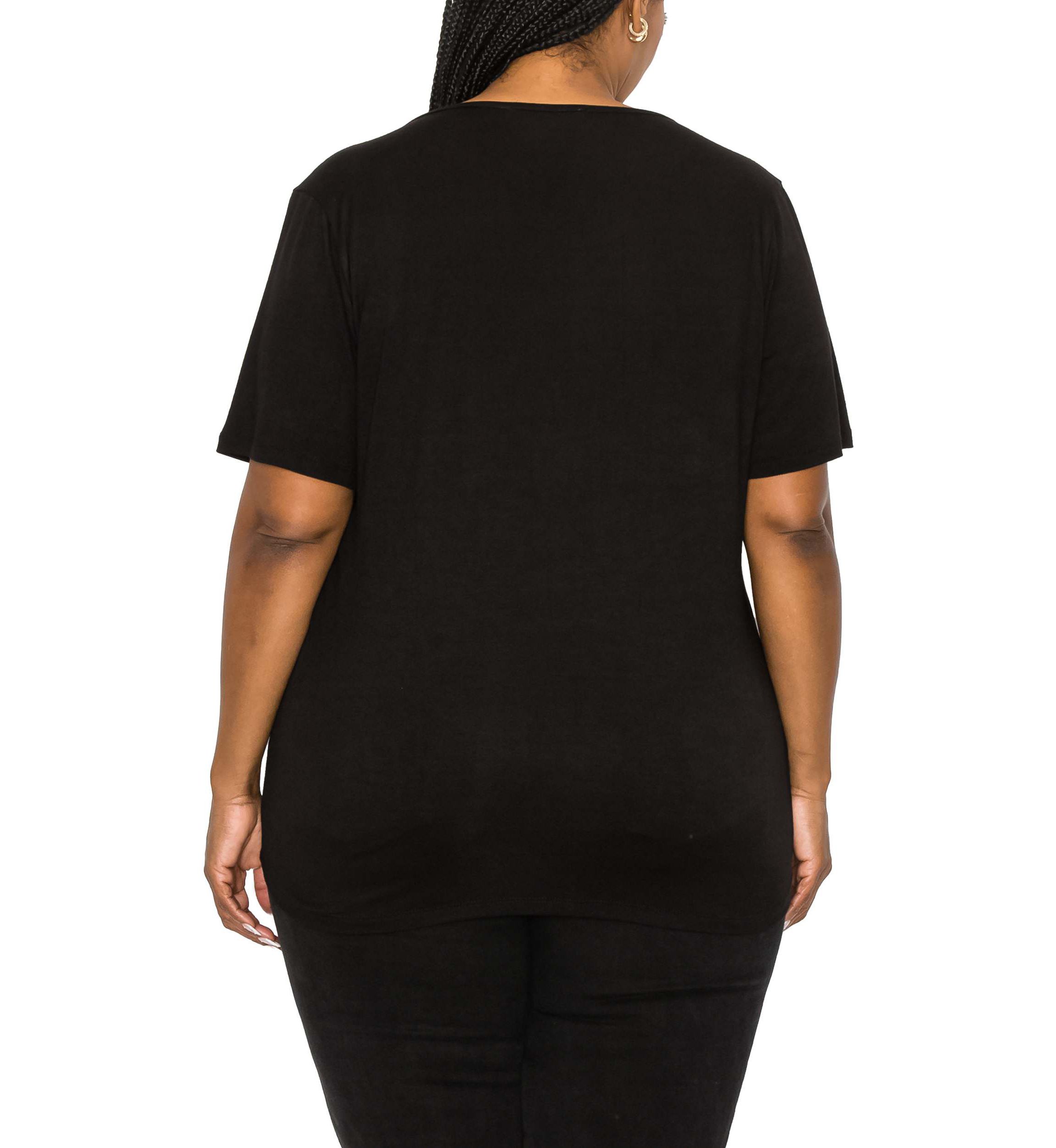 Sequin Inset Short Sleeve