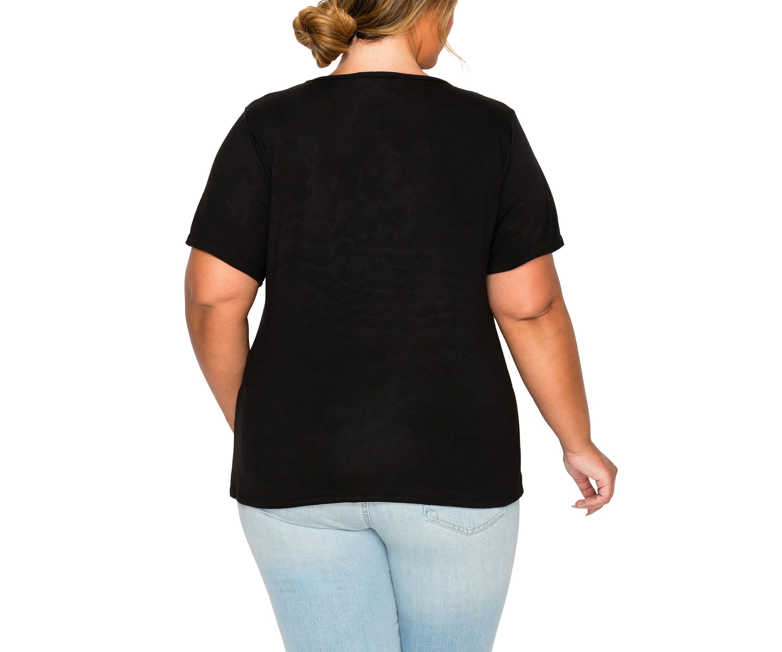 Leopard Print Mesh Inset S/Slv