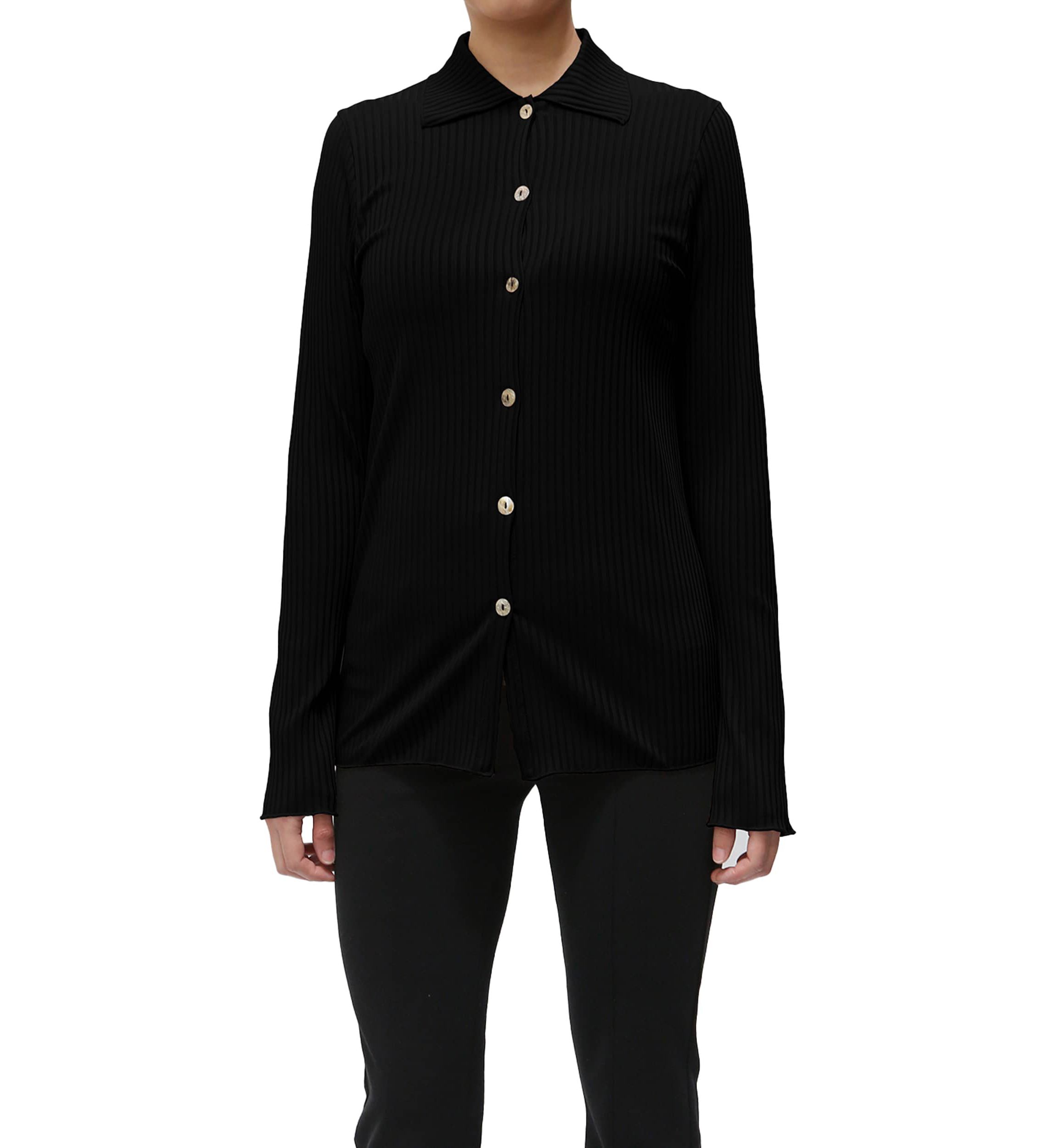 8x5 Rib Long Sleeve Button Shirt