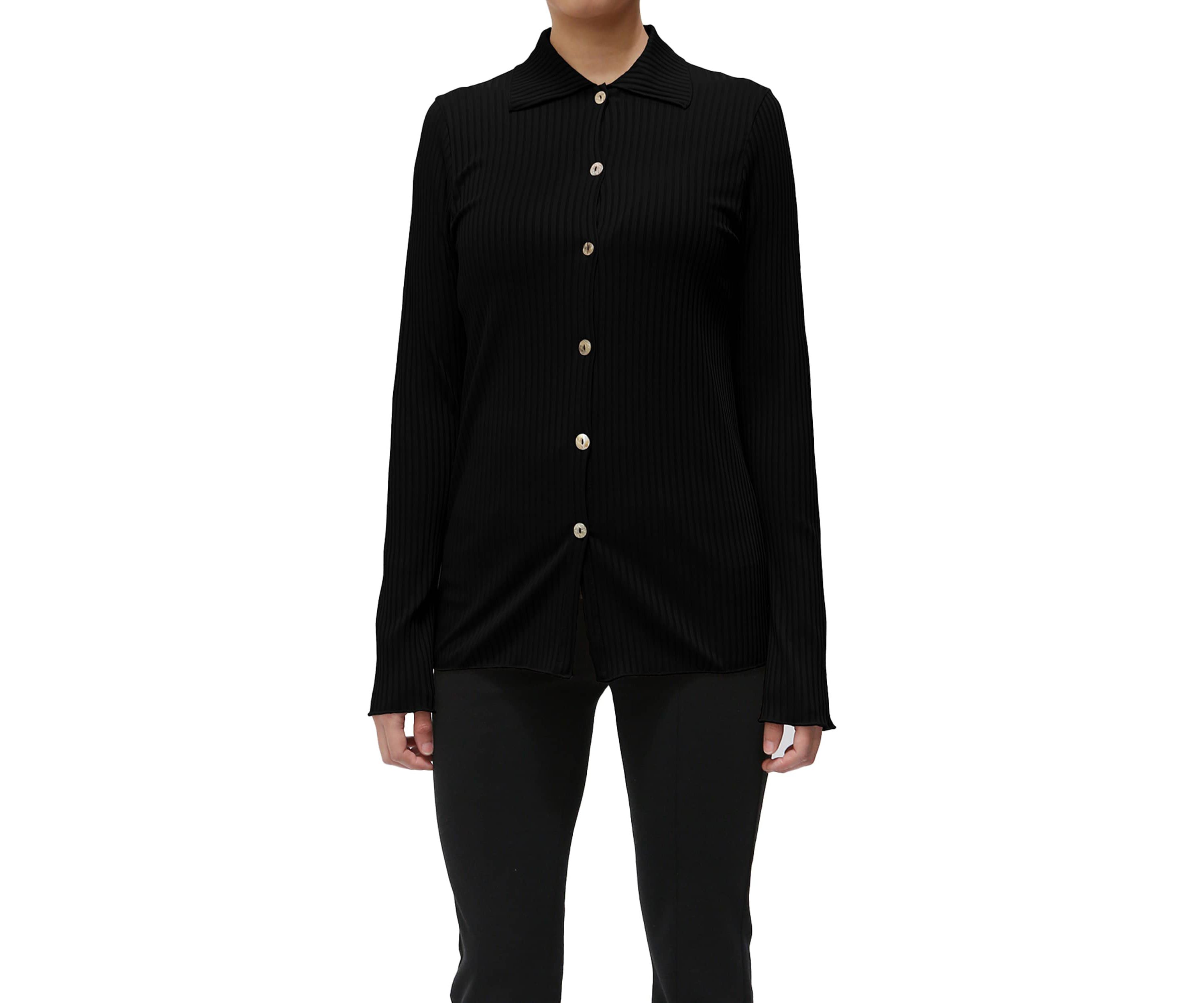 8x5 Rib Long Sleeve Button Shirt