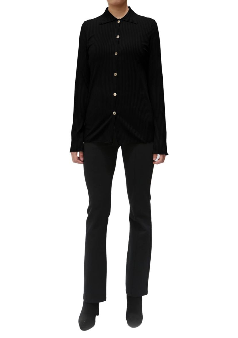 8x5 Rib Long Sleeve Button Shirt