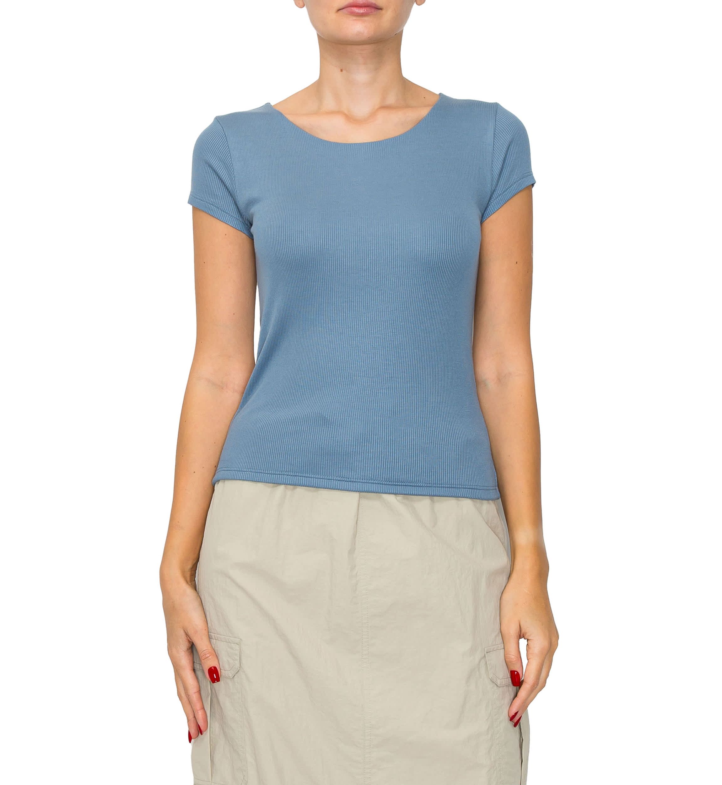 2x1 Rib Short Sleeve Tee
