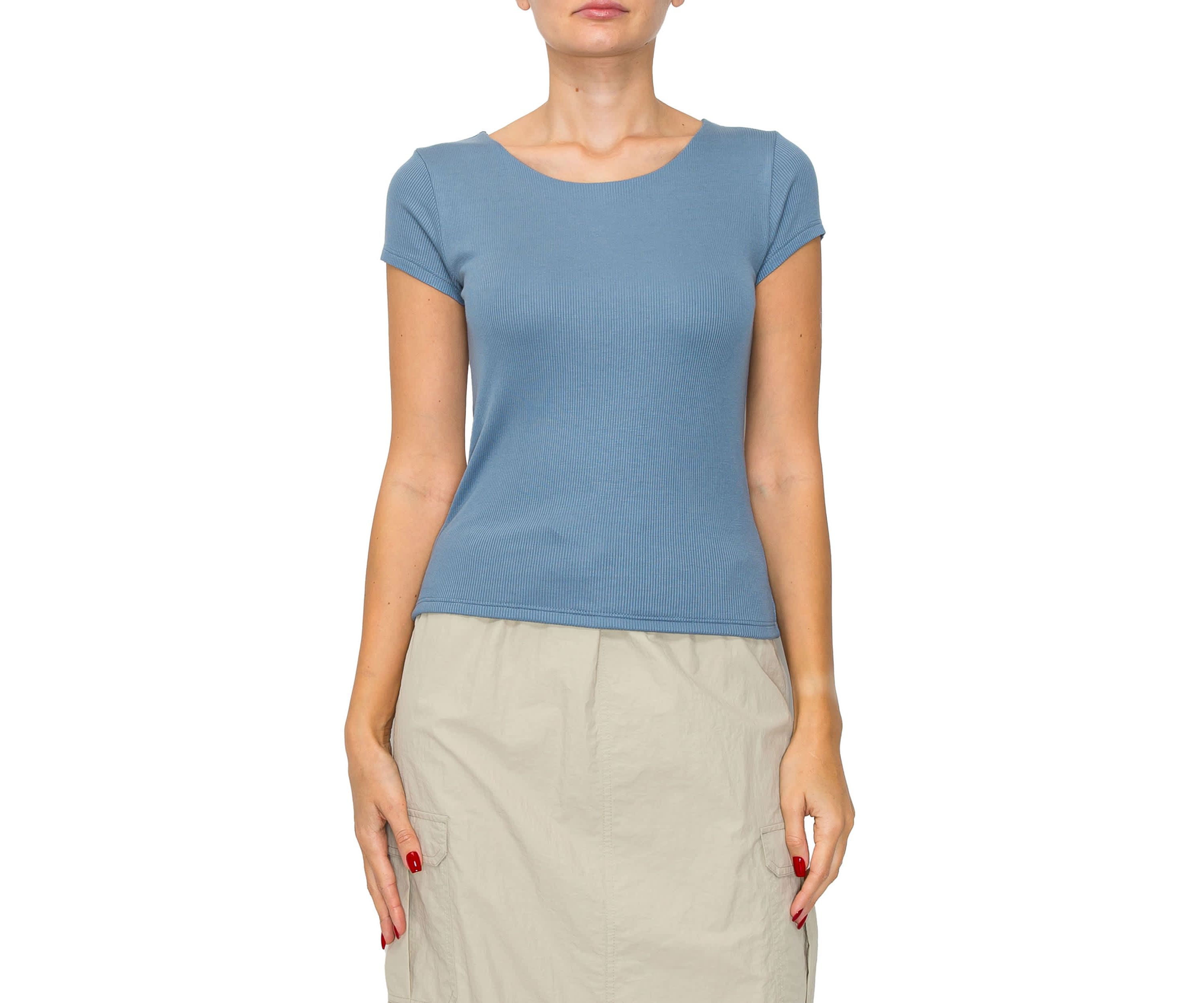 2x1 Rib Short Sleeve Tee