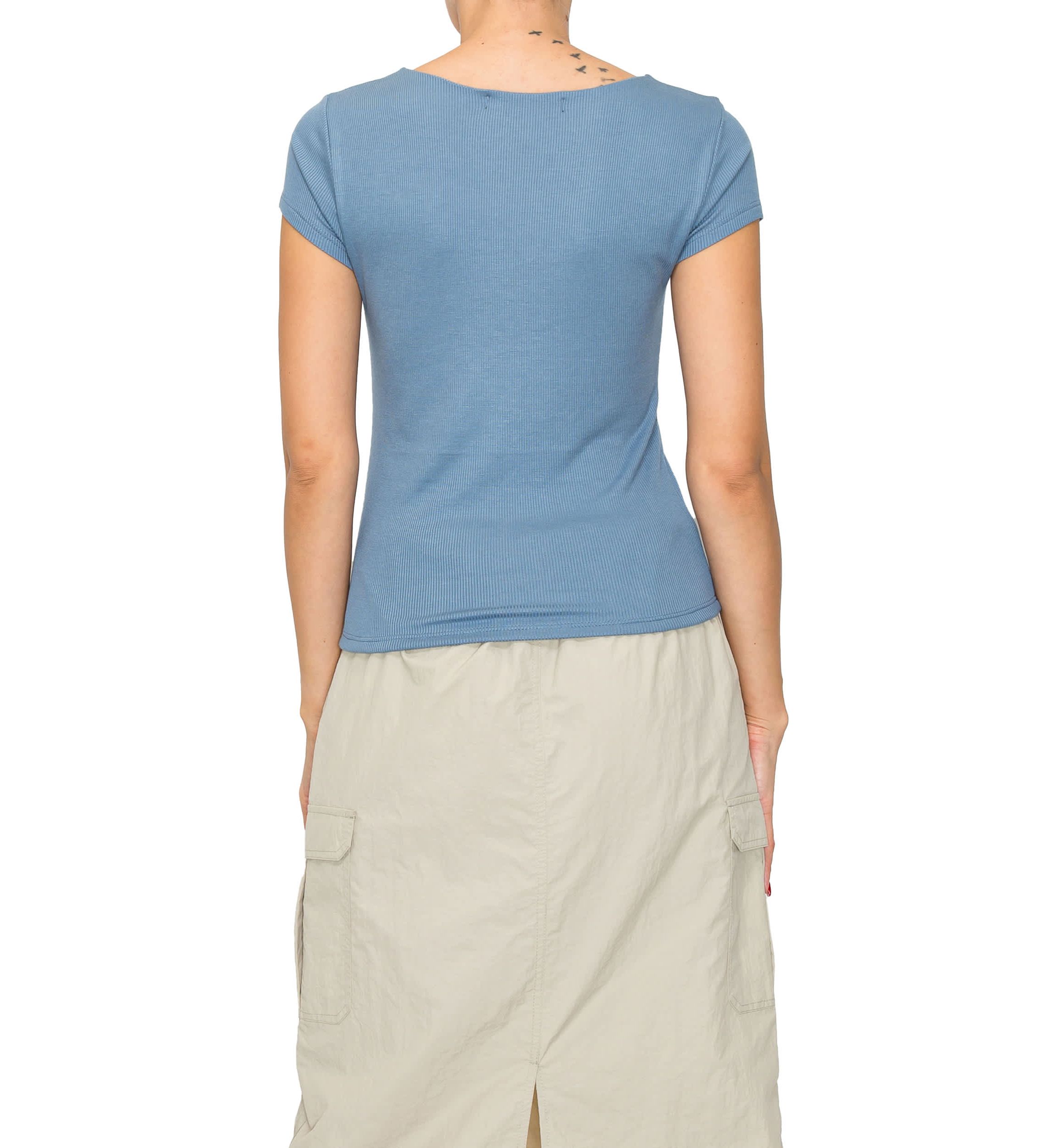 2x1 Rib Short Sleeve Tee