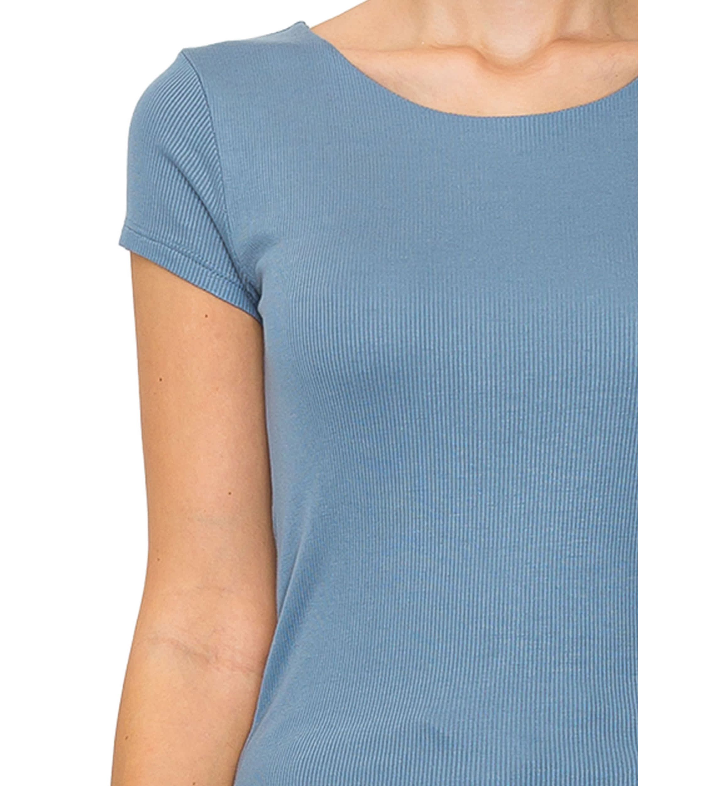 2x1 Rib Short Sleeve Tee