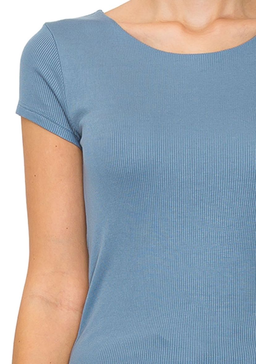 2x1 Rib Short Sleeve Tee