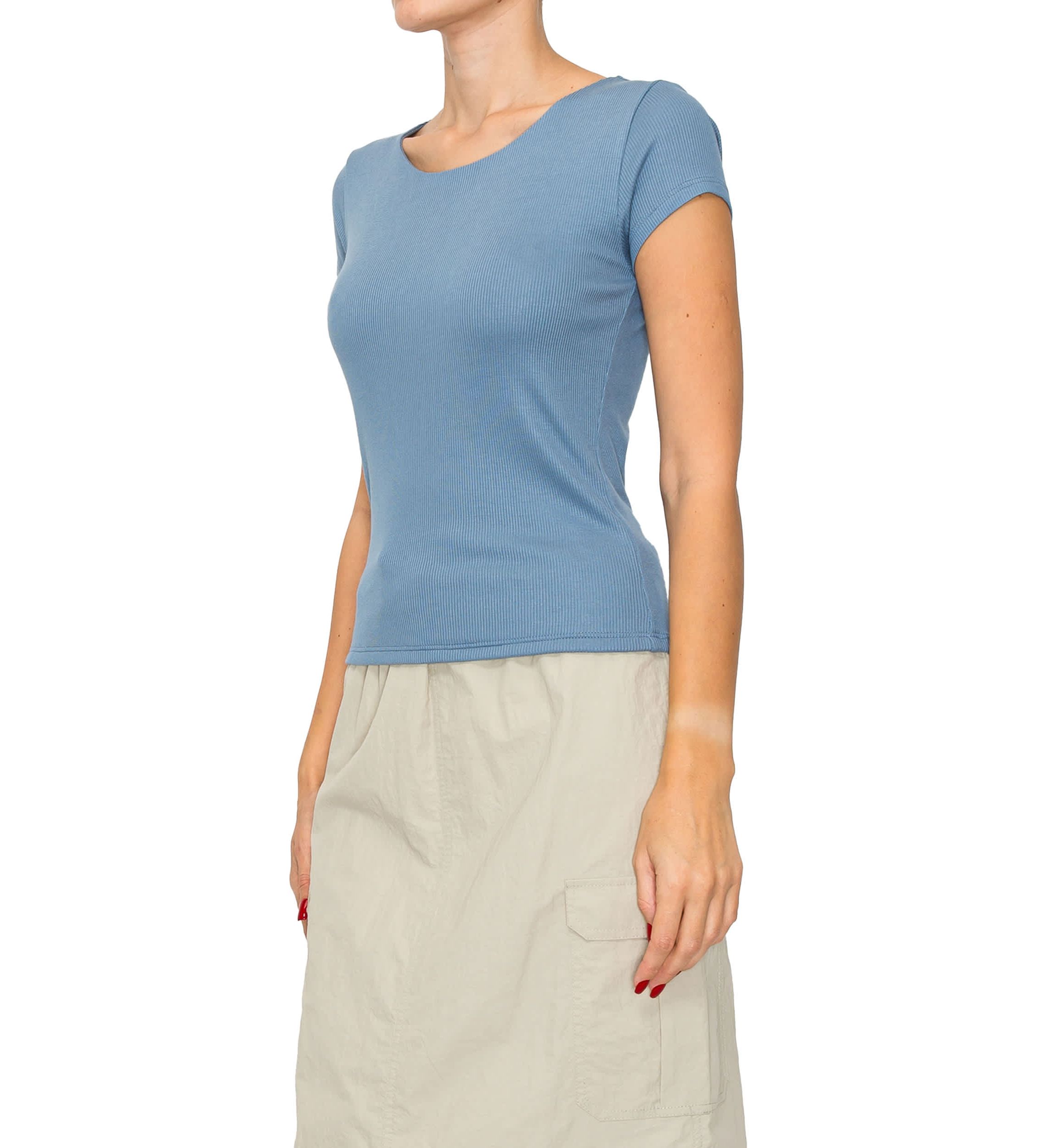 2x1 Rib Short Sleeve Tee