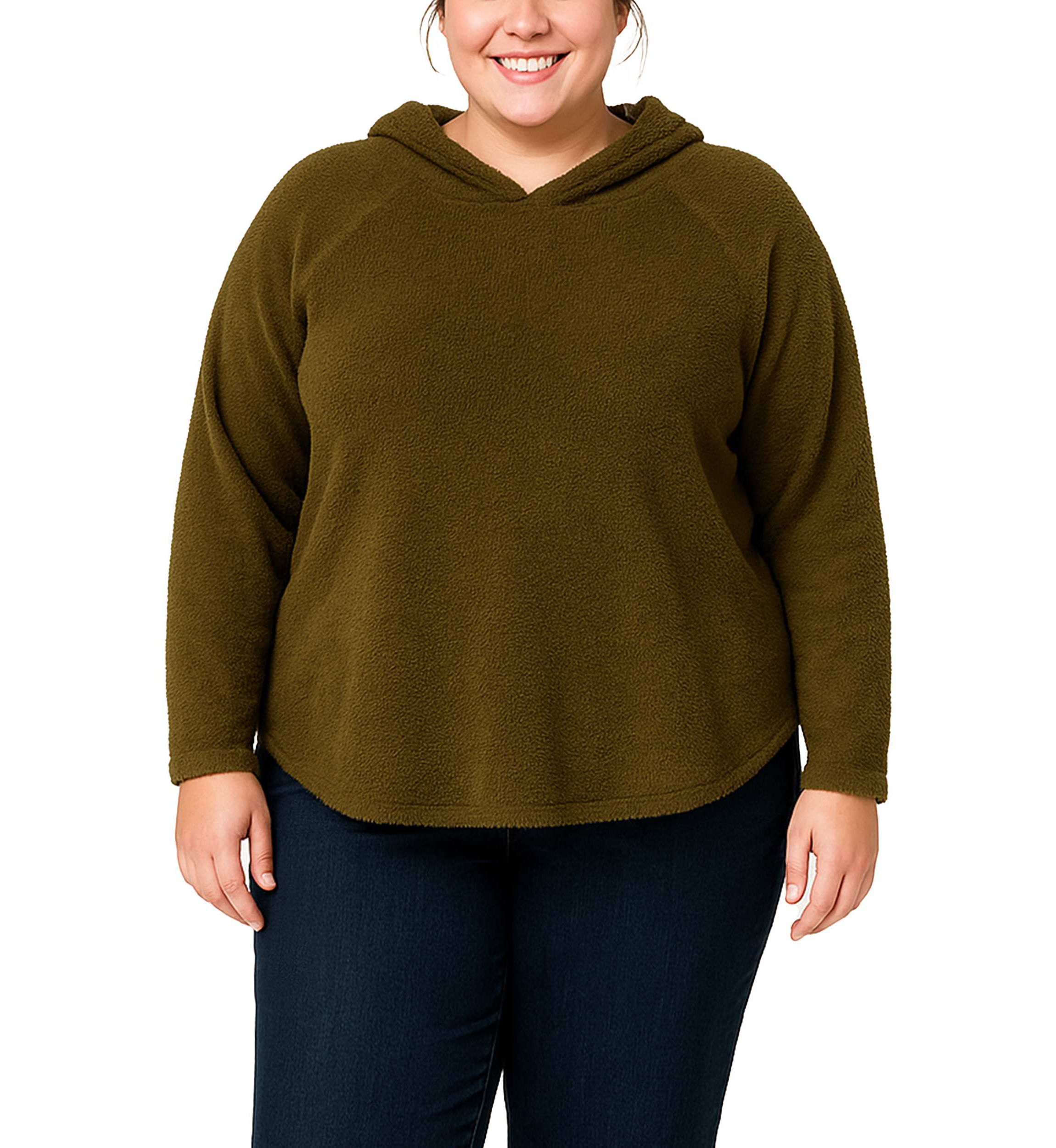 Feather Cozy Rib Hoodie Long Sleeve