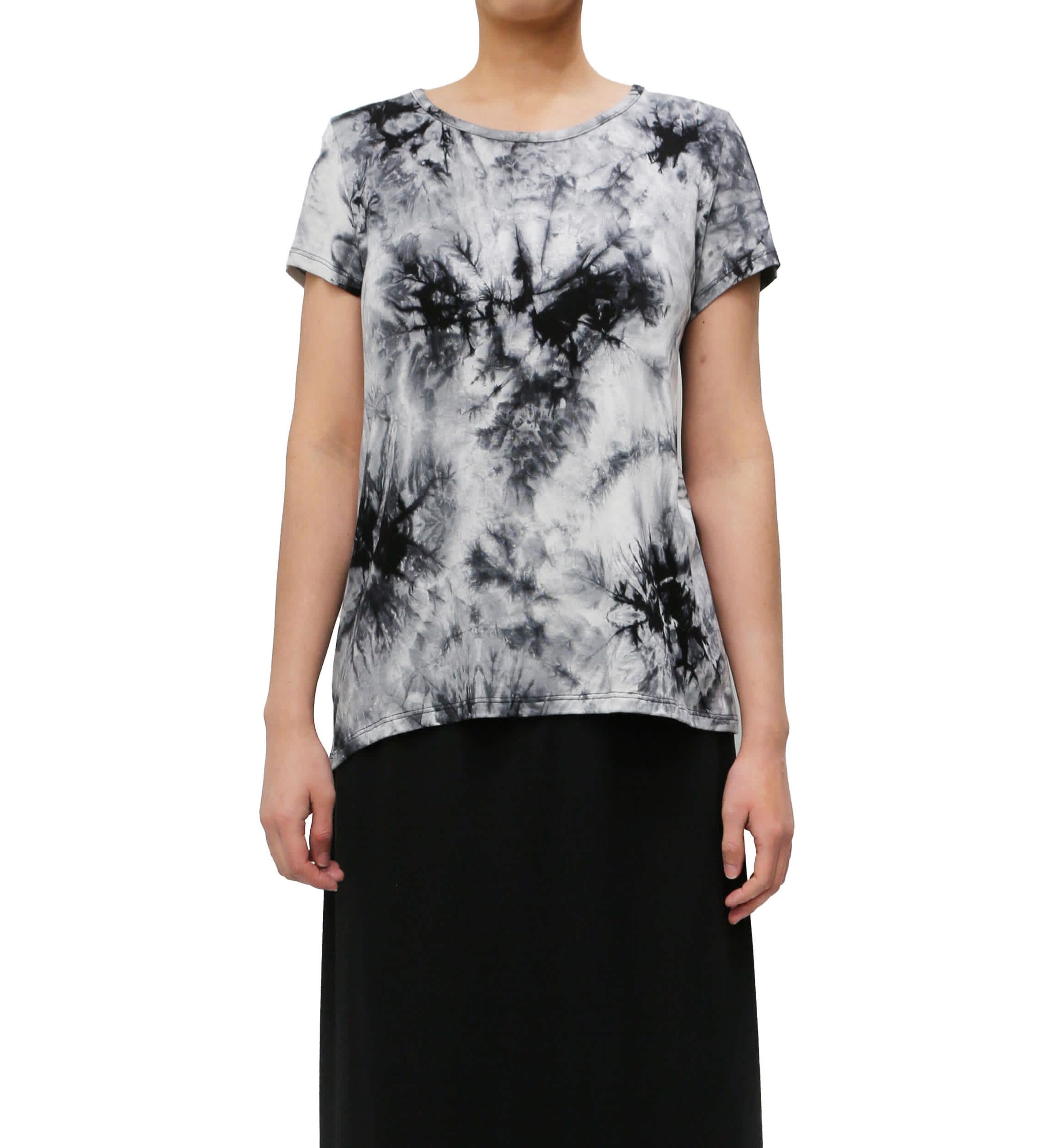 Tie Dye Short Sleeve Button Back