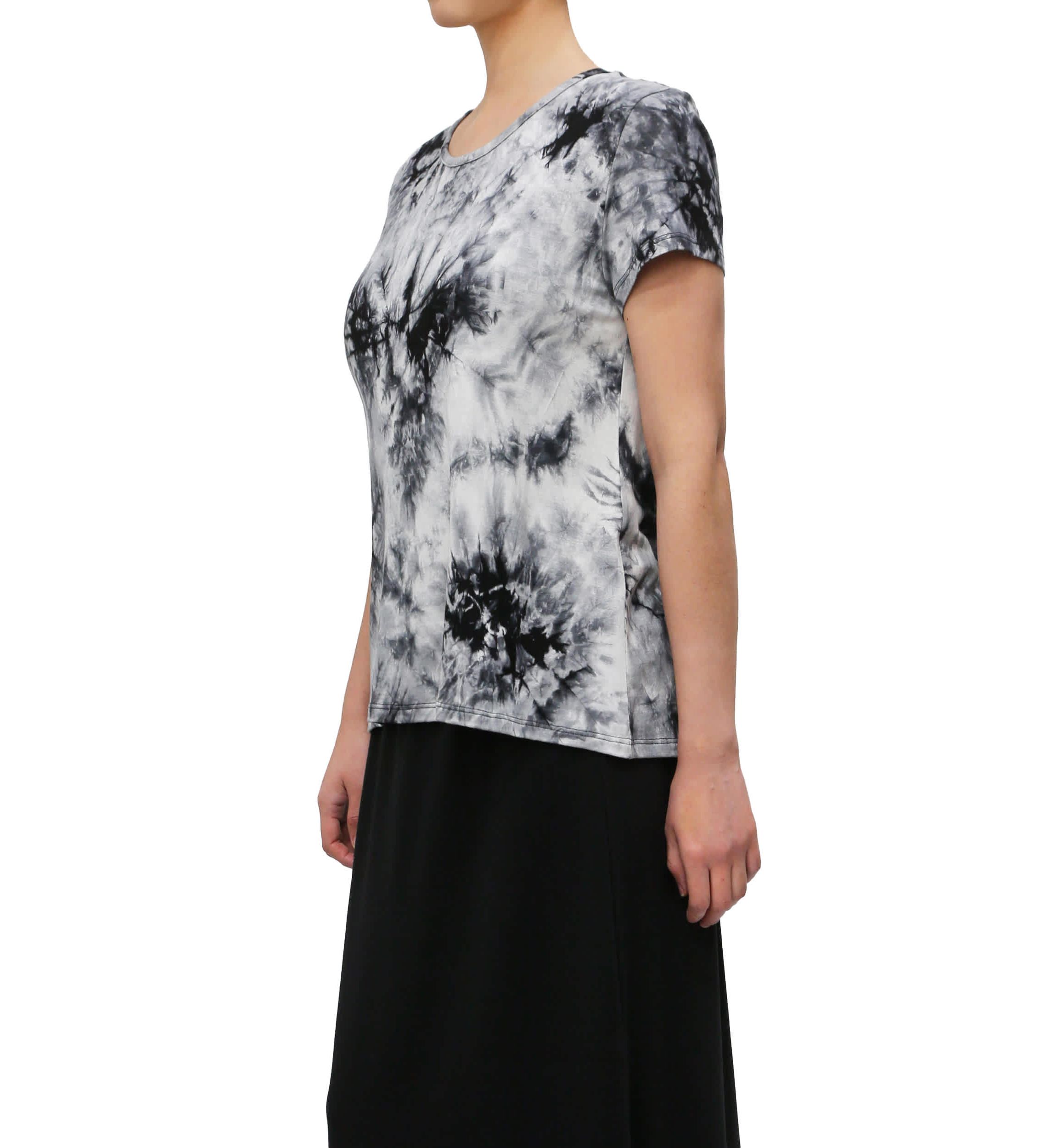 Tie Dye Short Sleeve Button Back