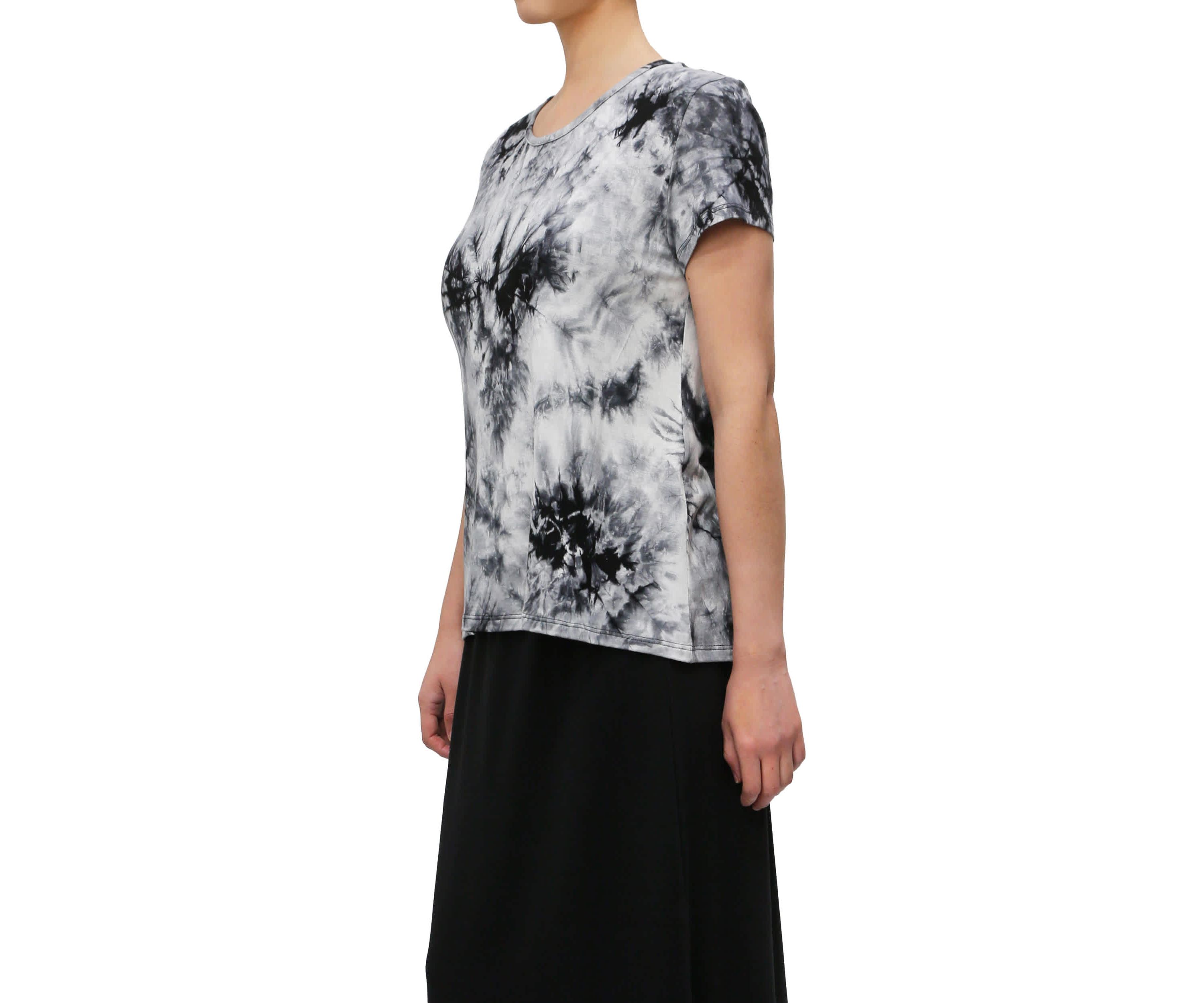 Tie Dye Short Sleeve Button Back