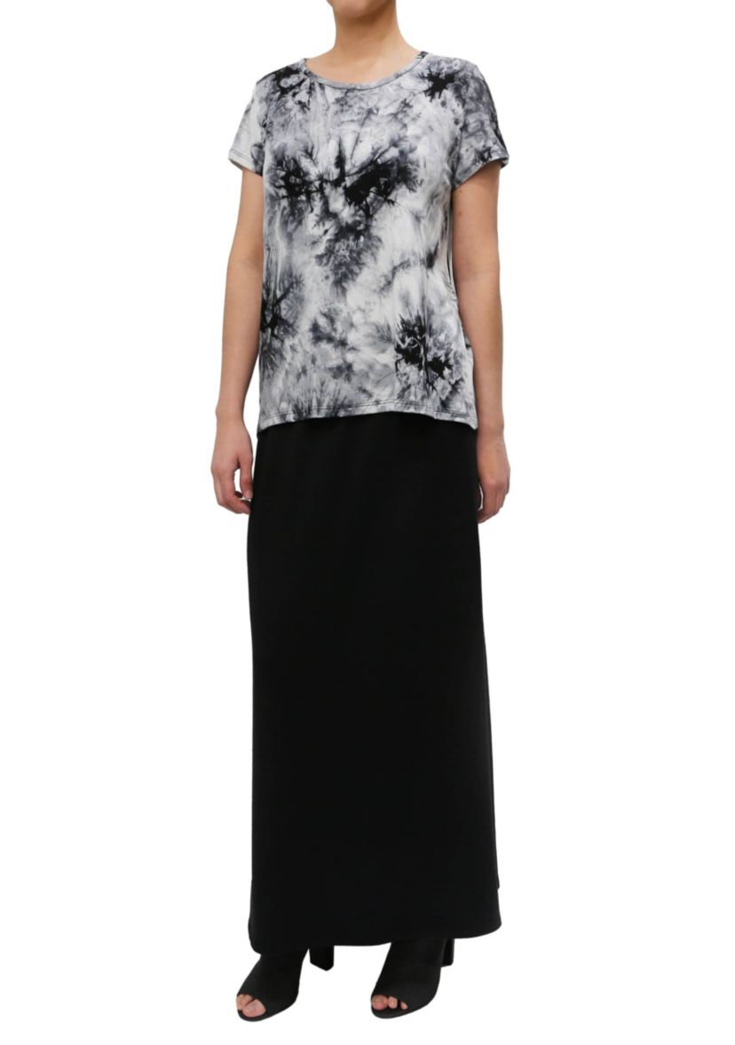 Tie Dye Short Sleeve Button Back