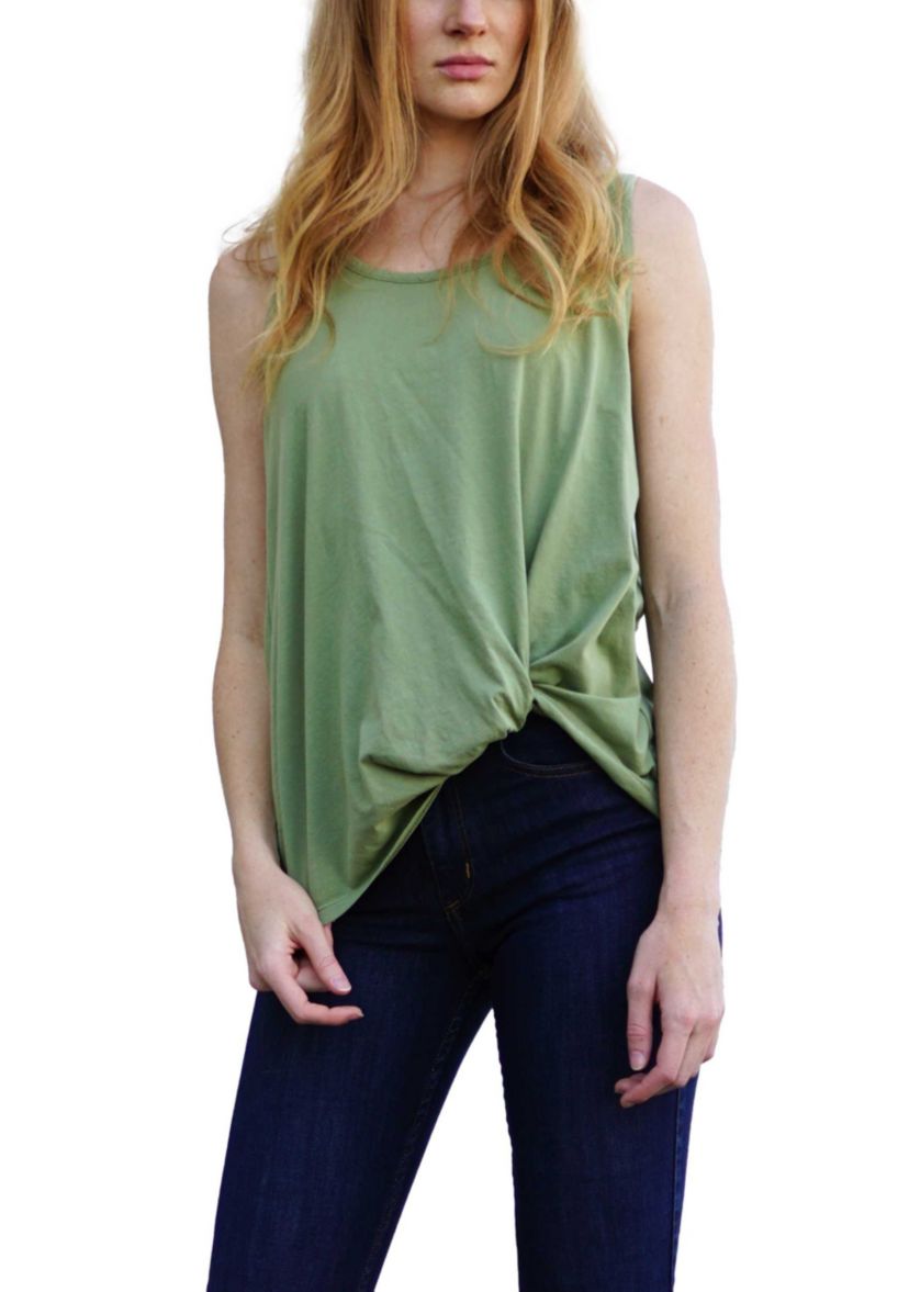 Cotton Jersey Twist Tank