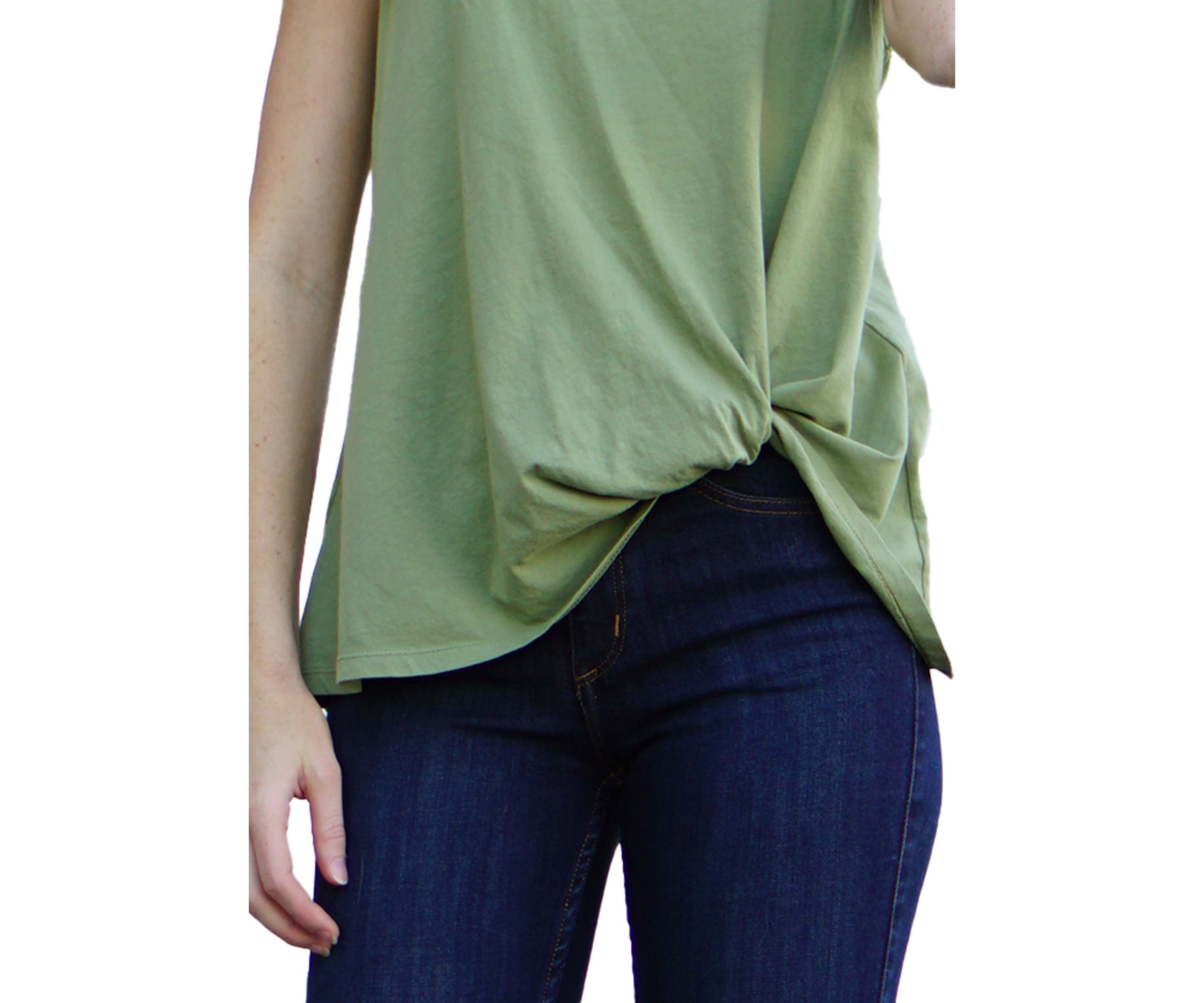 Cotton Jersey Twist Tank