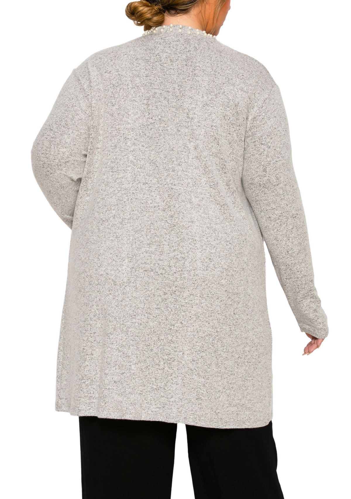 Cozy Pocket Cardi With Pearls