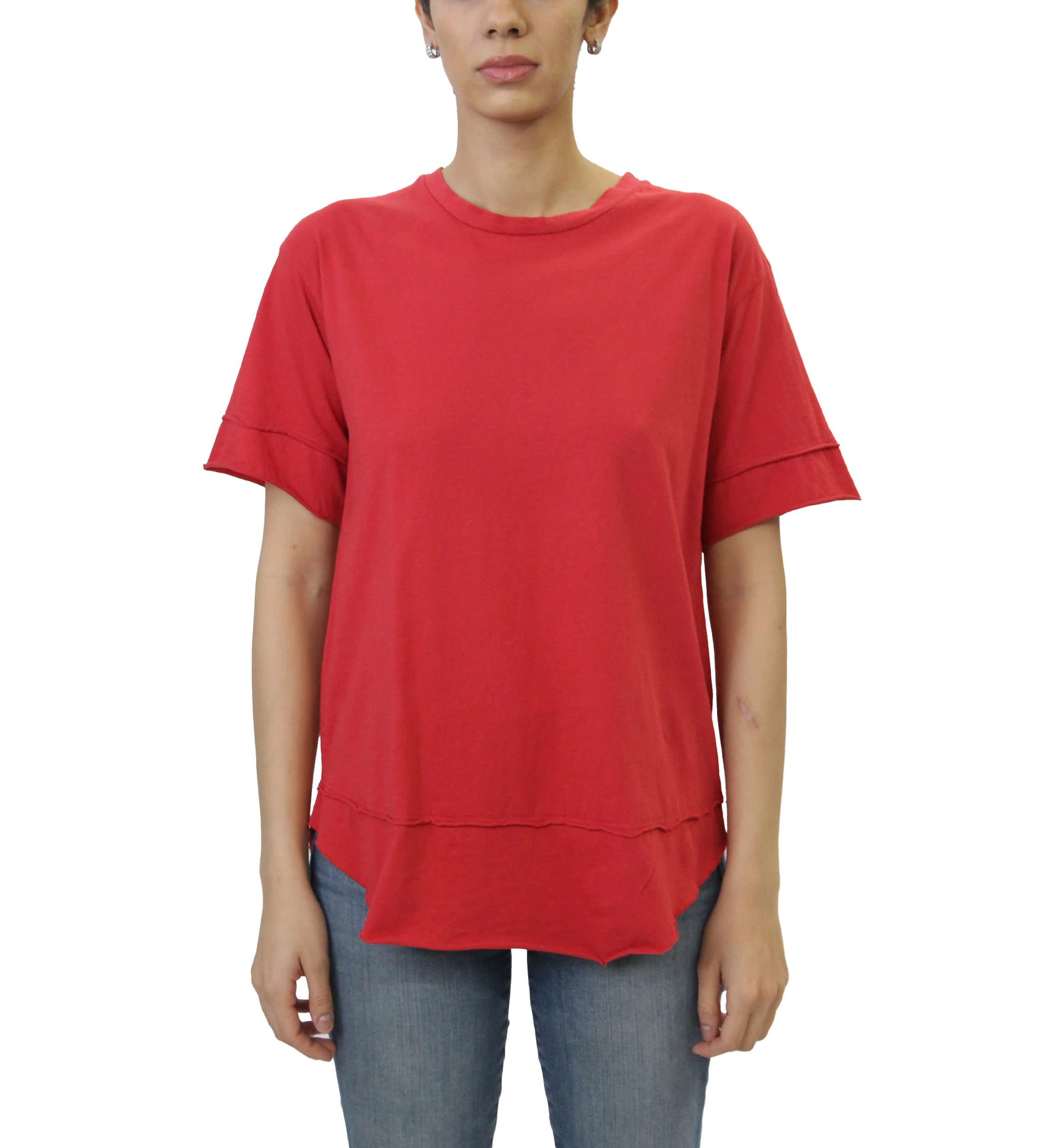 Cotton Jersey Layered Tee