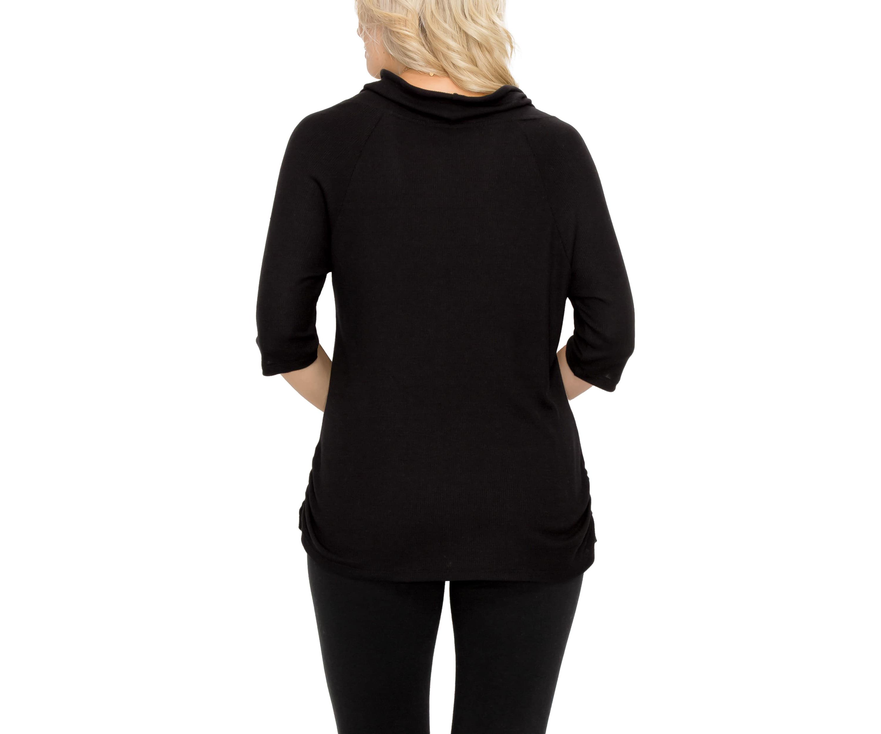 Baby Thermal Cowl Neck Side Ruched
