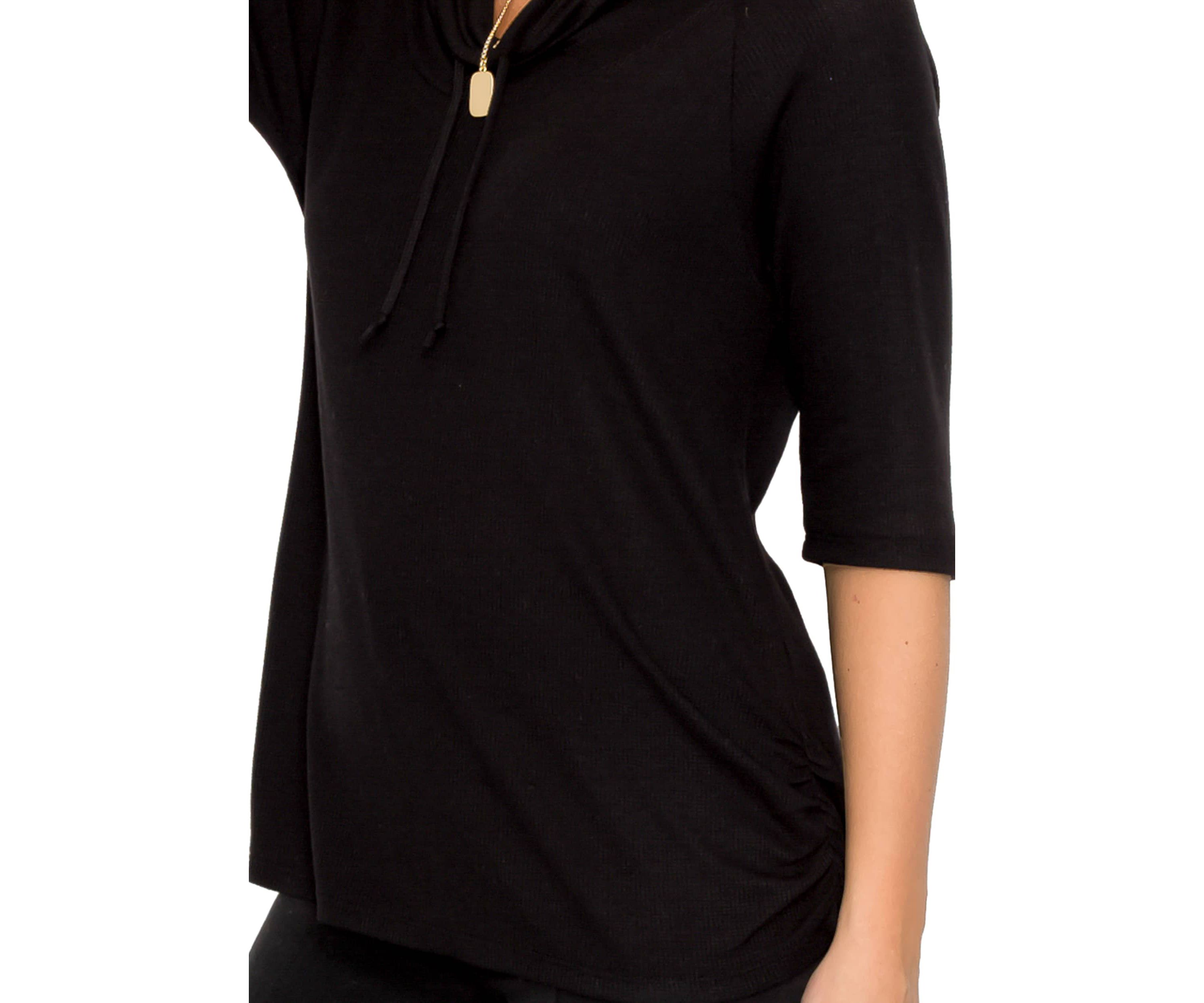 Baby Thermal Cowl Neck Side Ruched