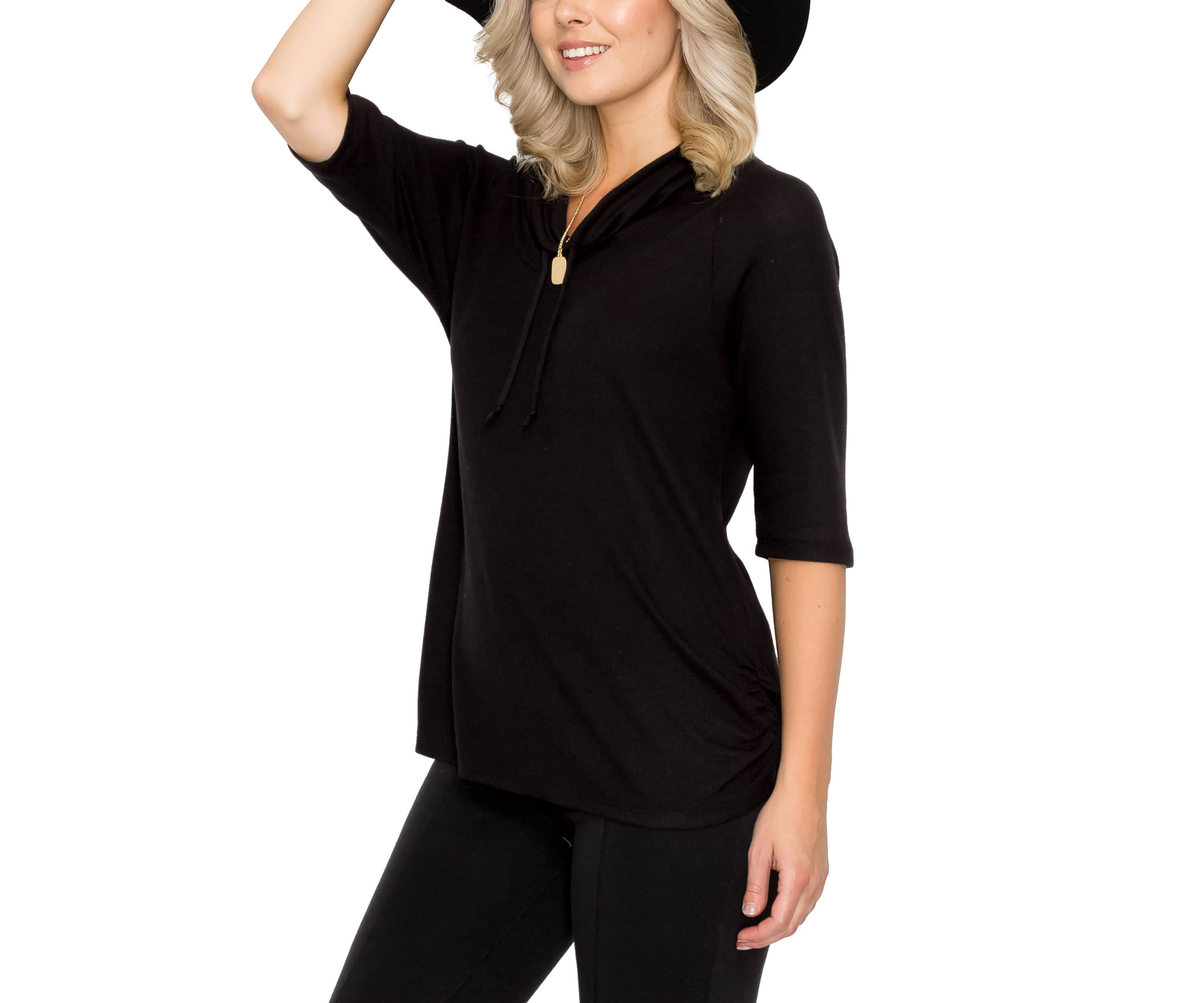 Baby Thermal Cowl Neck Side Ruched