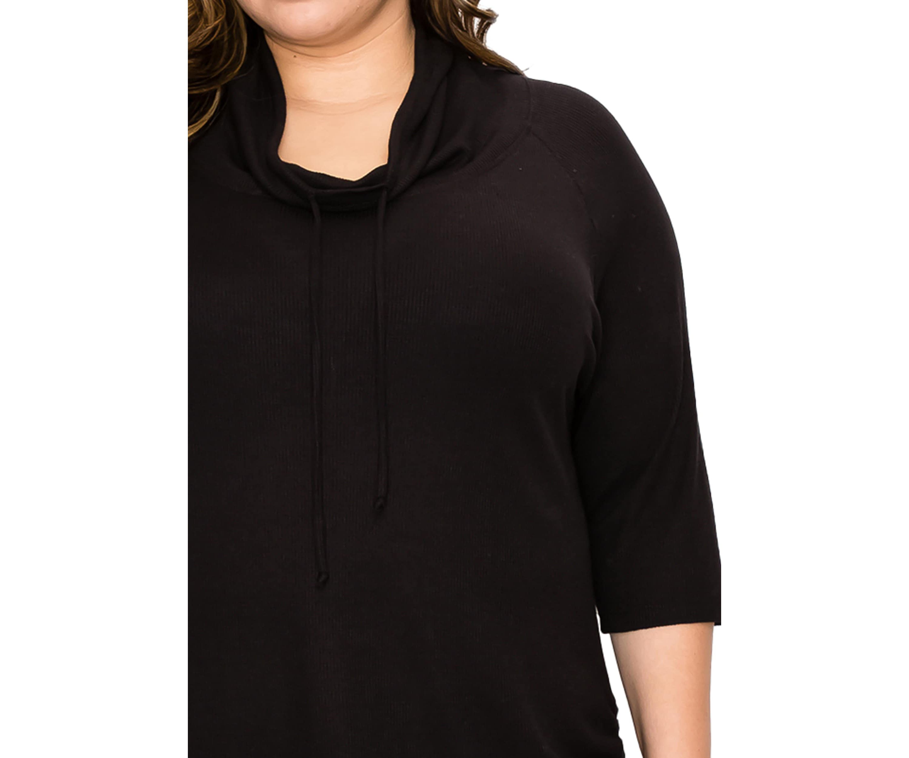 Baby Thermal Cowl Neck Side Ruched 3Q Sleeve
